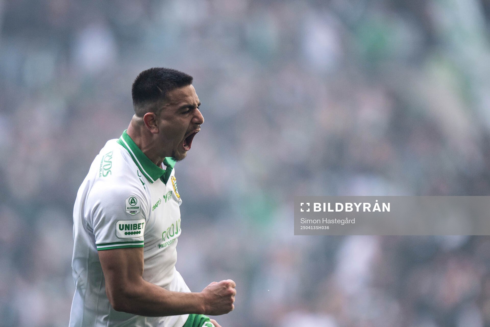 Hammarbys Jusef Erabi jublar