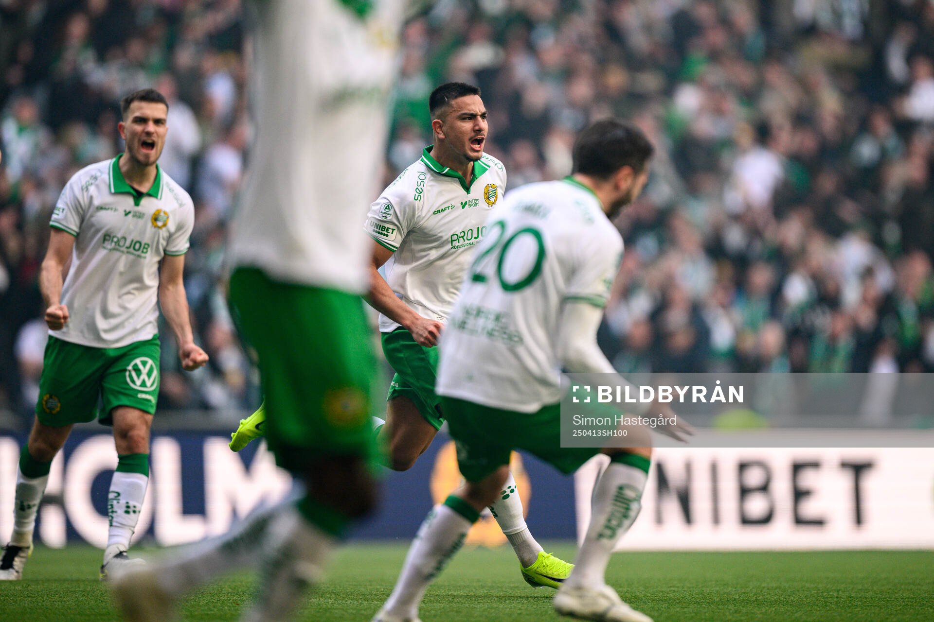 Hammarbys Jusef Erabi jublar