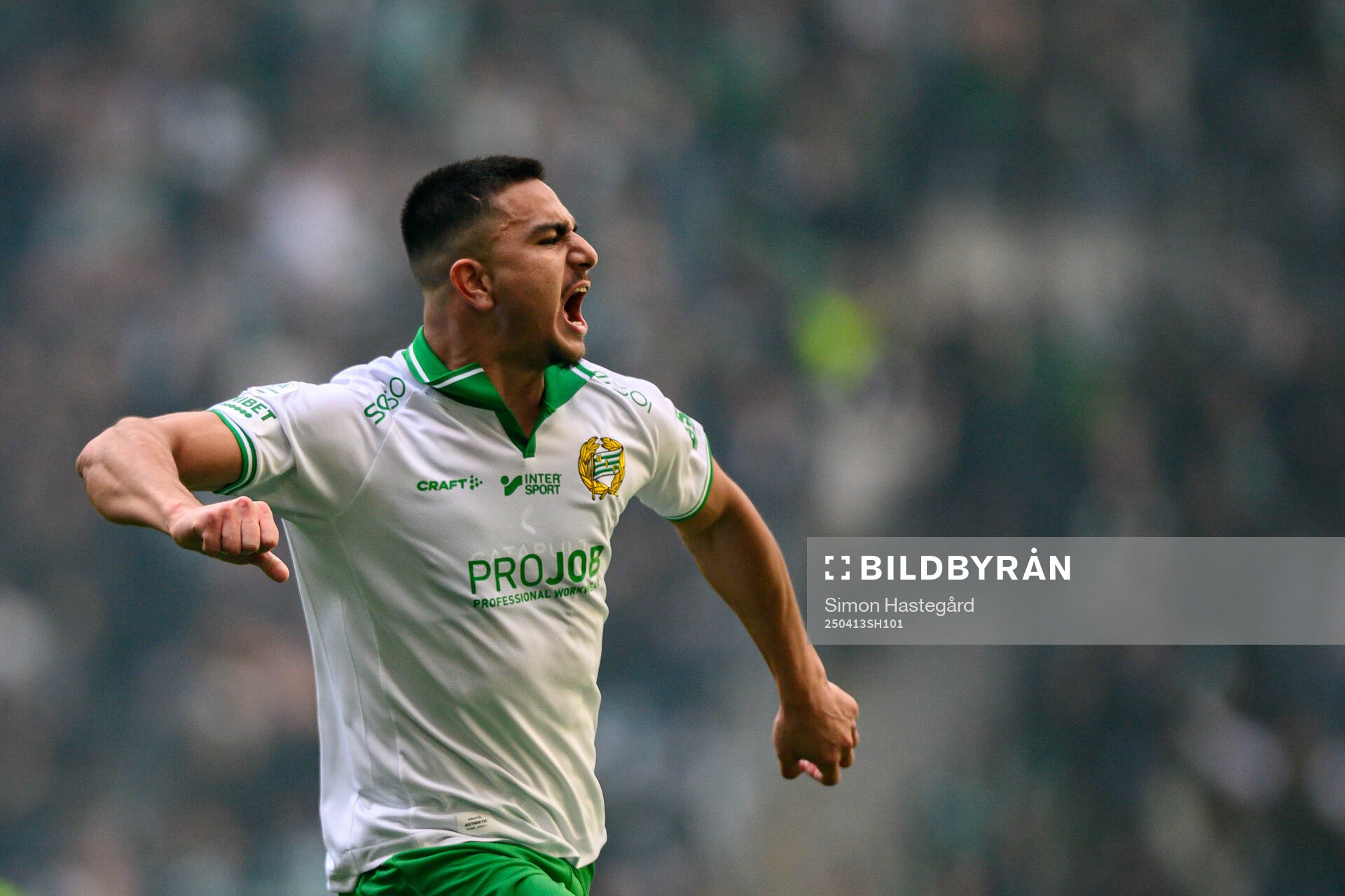 Hammarbys Jusef Erabi jublar