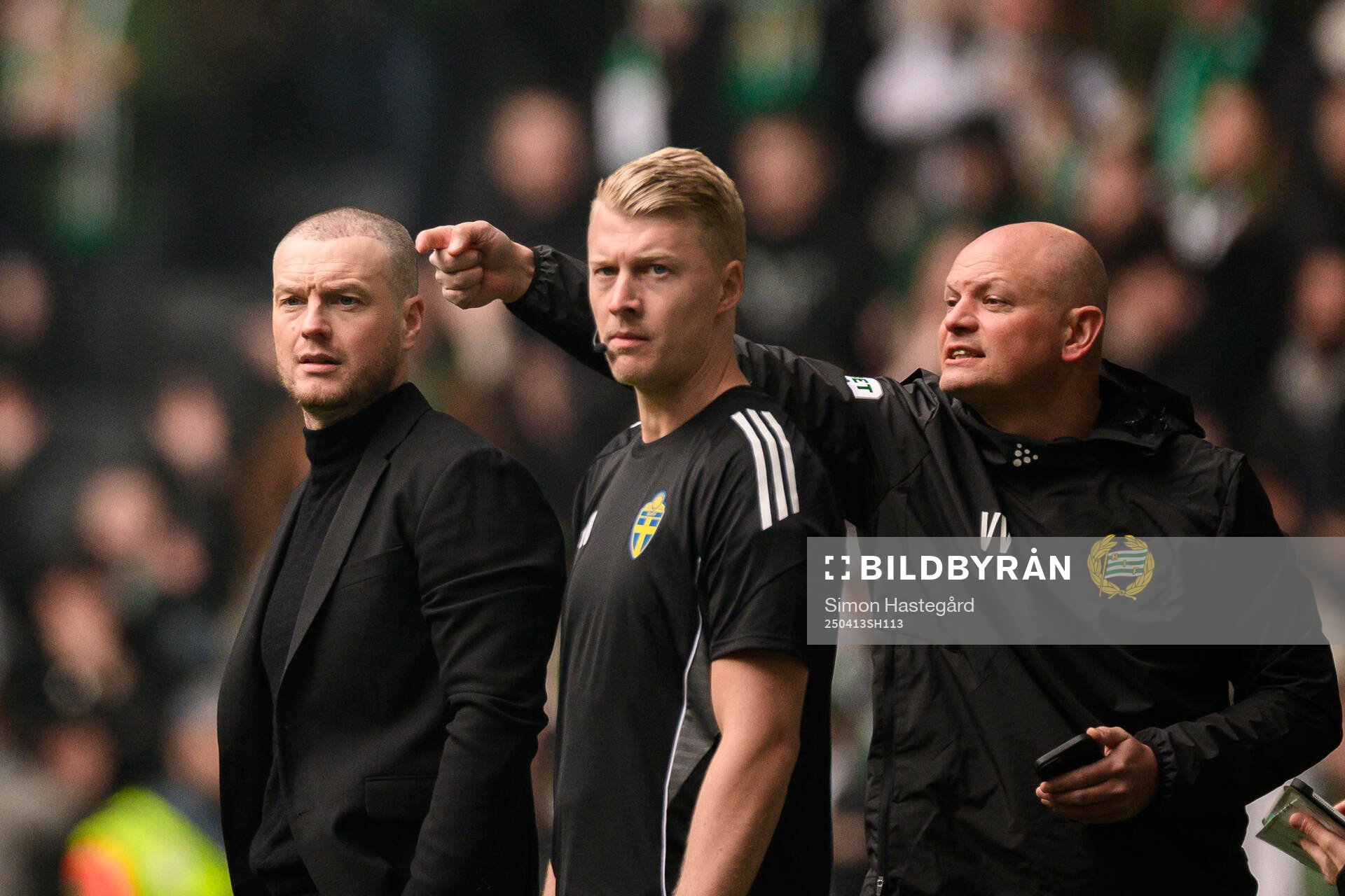 Hammarbys tränare Kim Hellberg och assisterande tränare