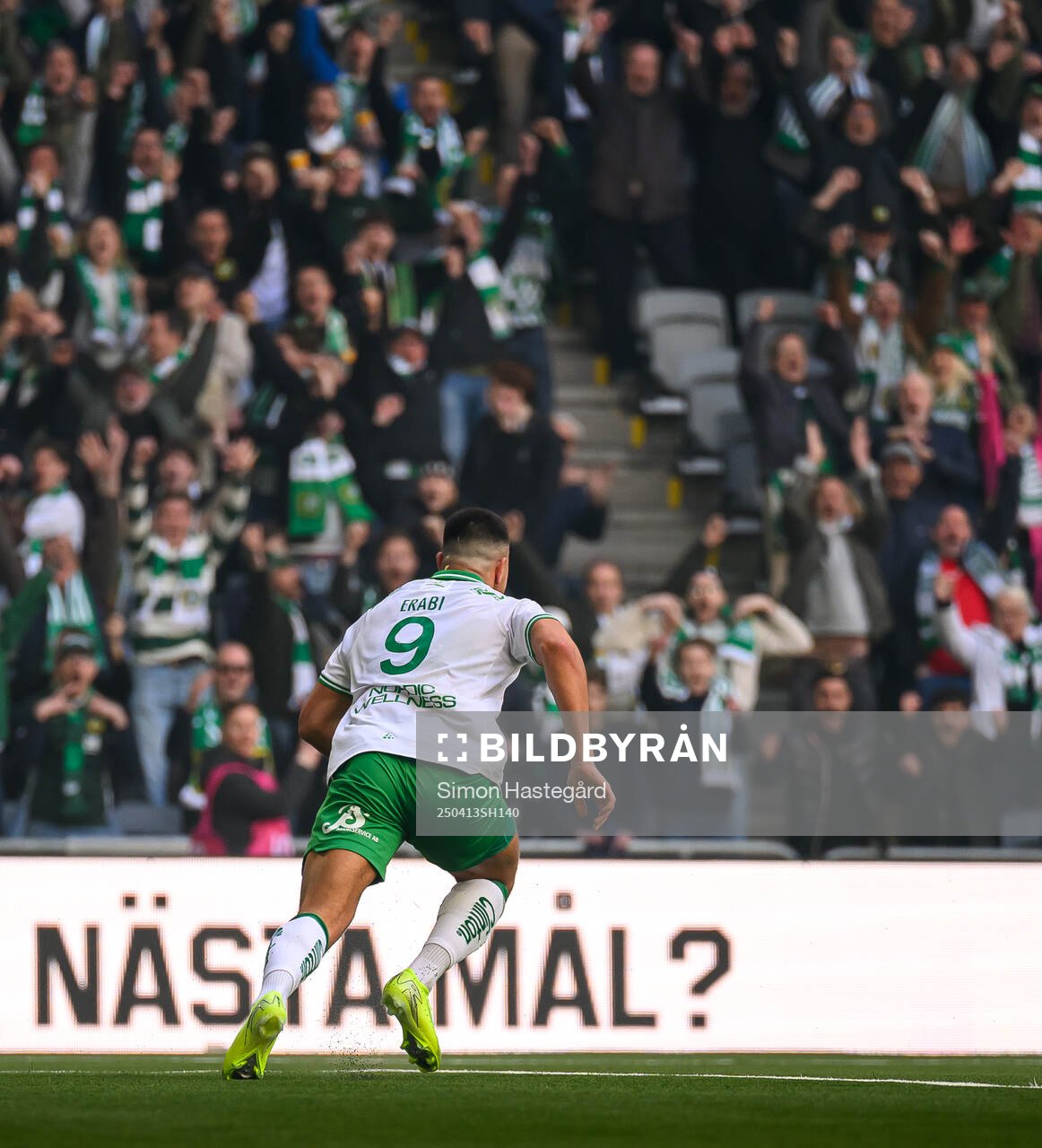 Hammarbys Jusef Erabi jublar
