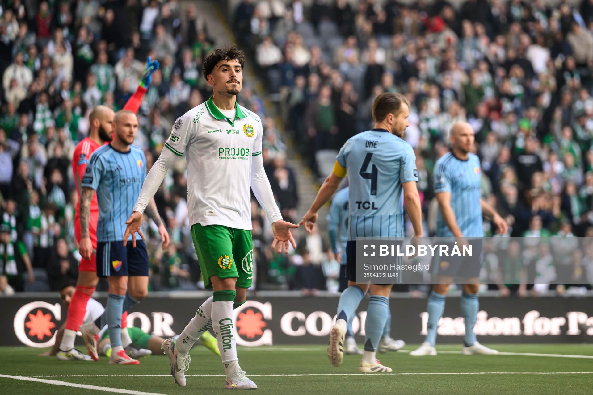 Hammarbys Sebastian Tounekti deppar
