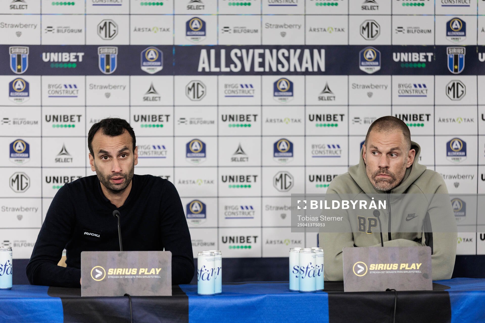 Sirius tränare Andreas Engelmark och Brommapojkarnas