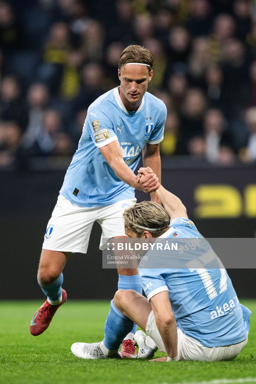Malmö FFs Erik Botheim och Jens Stryger Larsen