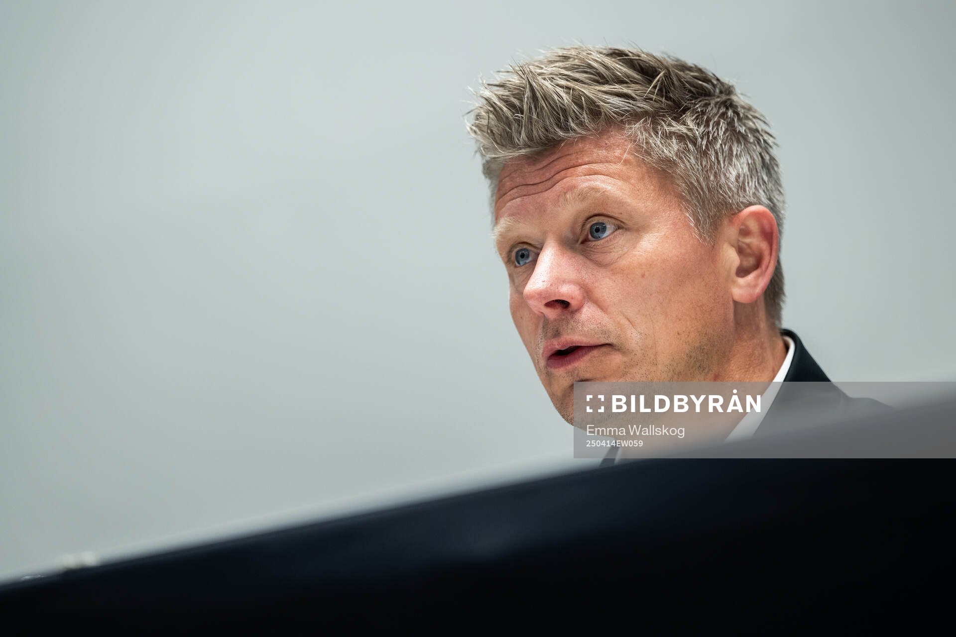 AIKs tränare Mikkjal Thomassen på presskonferensen