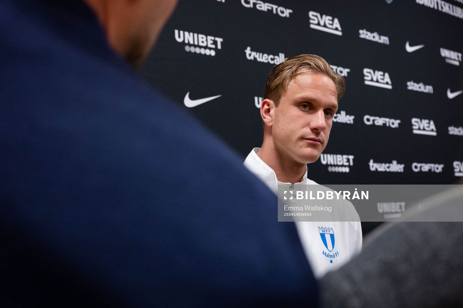 Malmö FFs Erik Botheim i mixade zonen