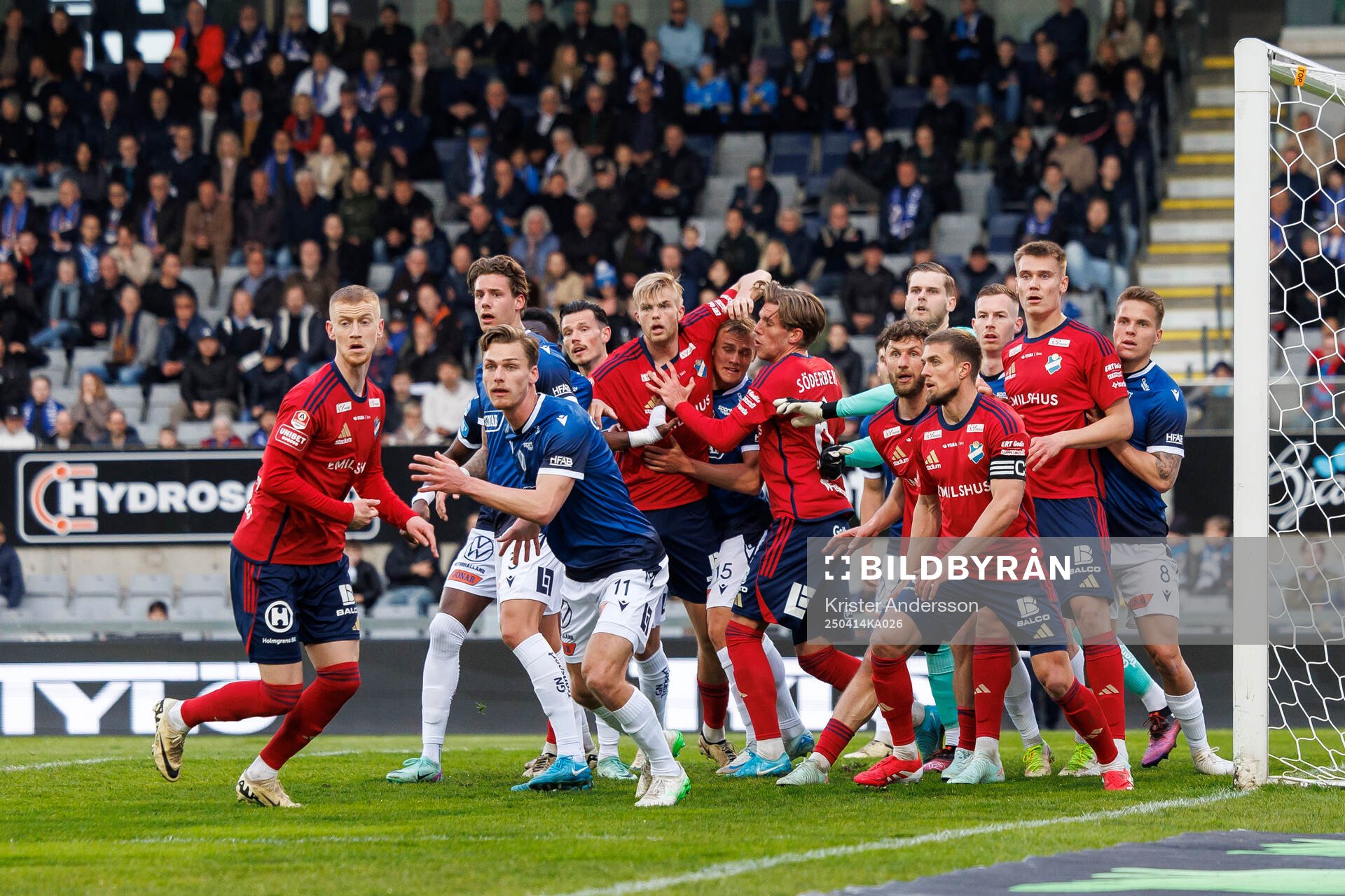 Spelarna vid hörna