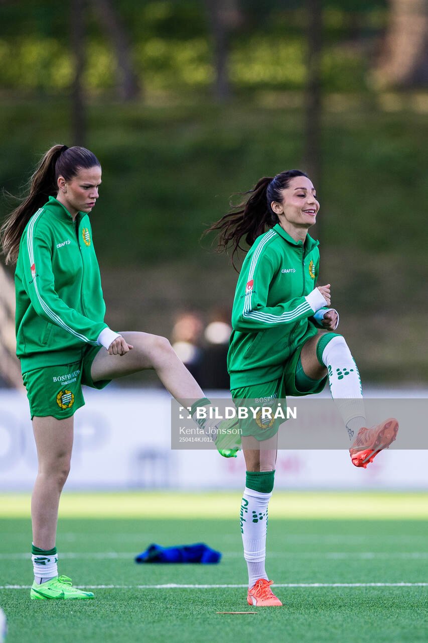 Hammarbys Bella Andersson och Nadia Nadim