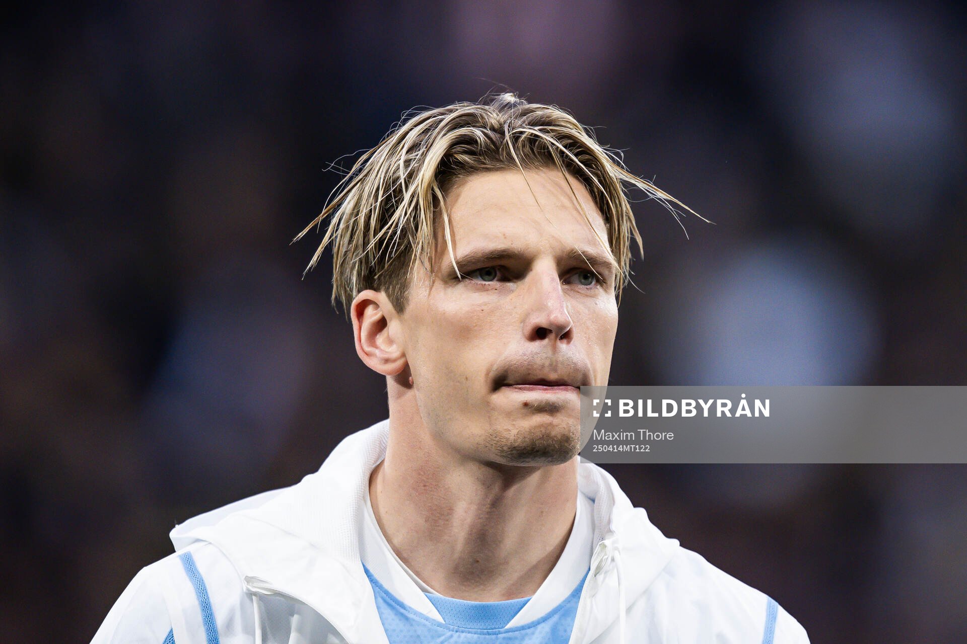 Malmö FFs Jens Stryger Larsen vid lineup