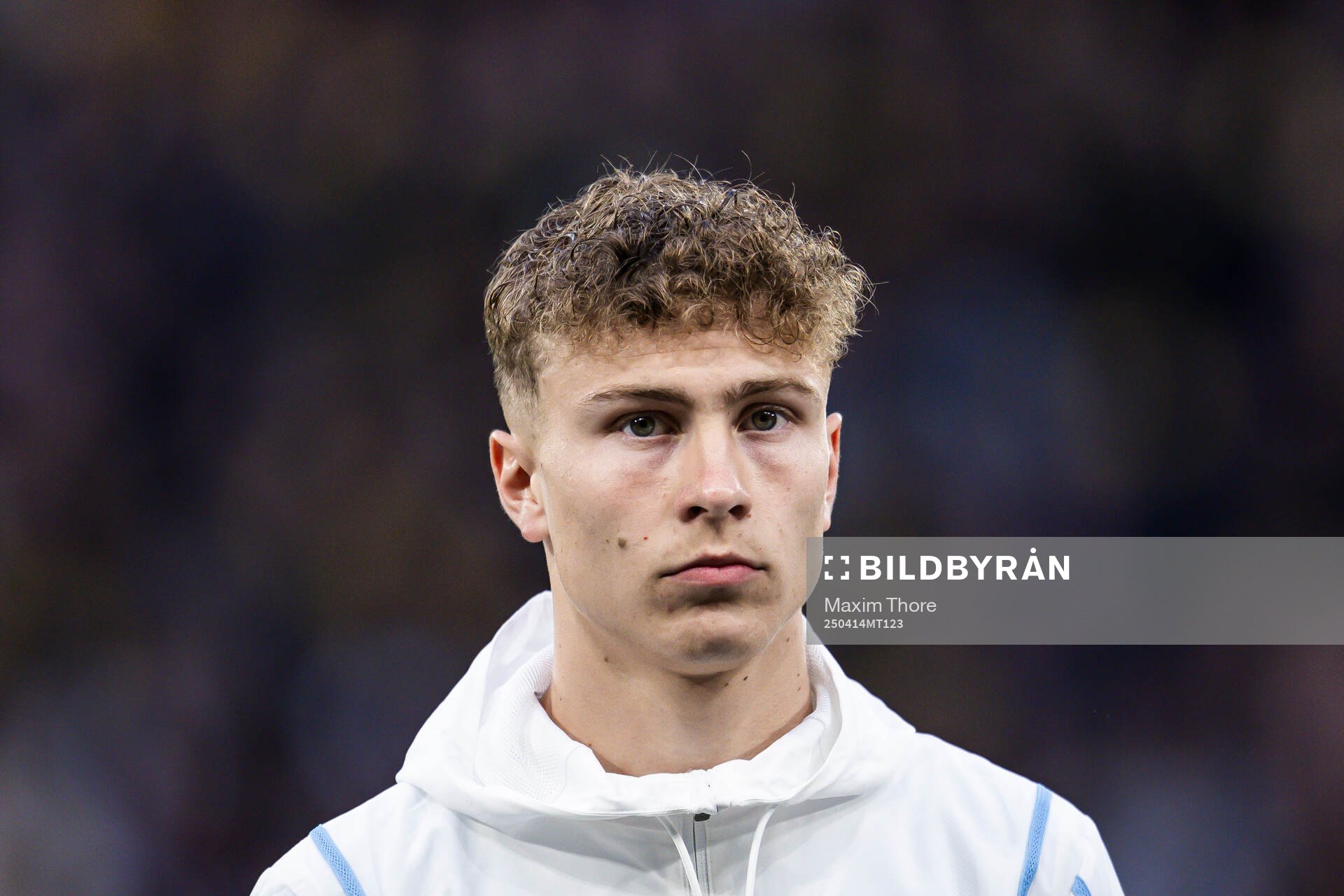 Malmö FFs Hugo Bolin vid lineup