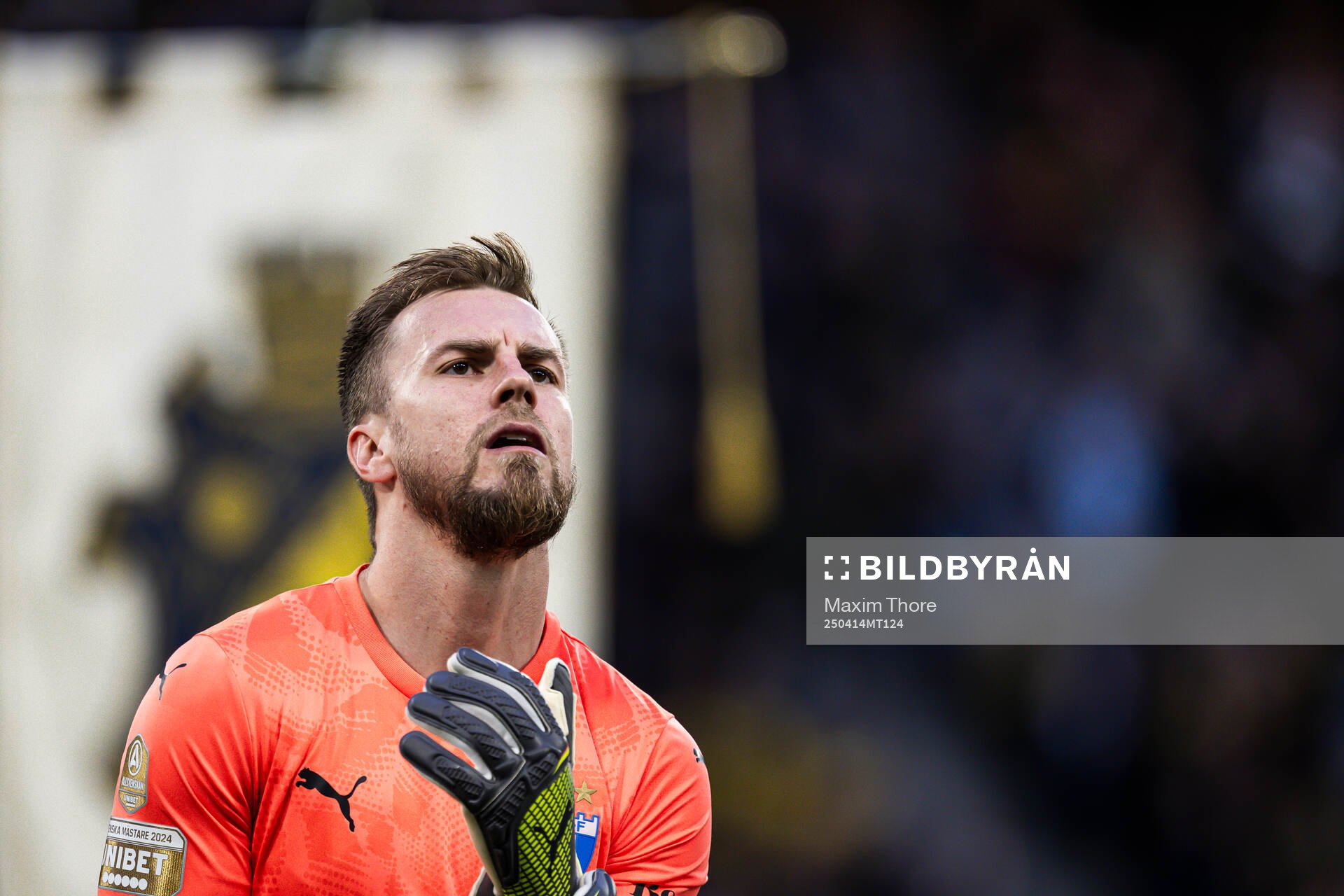 Malmö FFs målvakt Ricardo Friedrich vid lineup