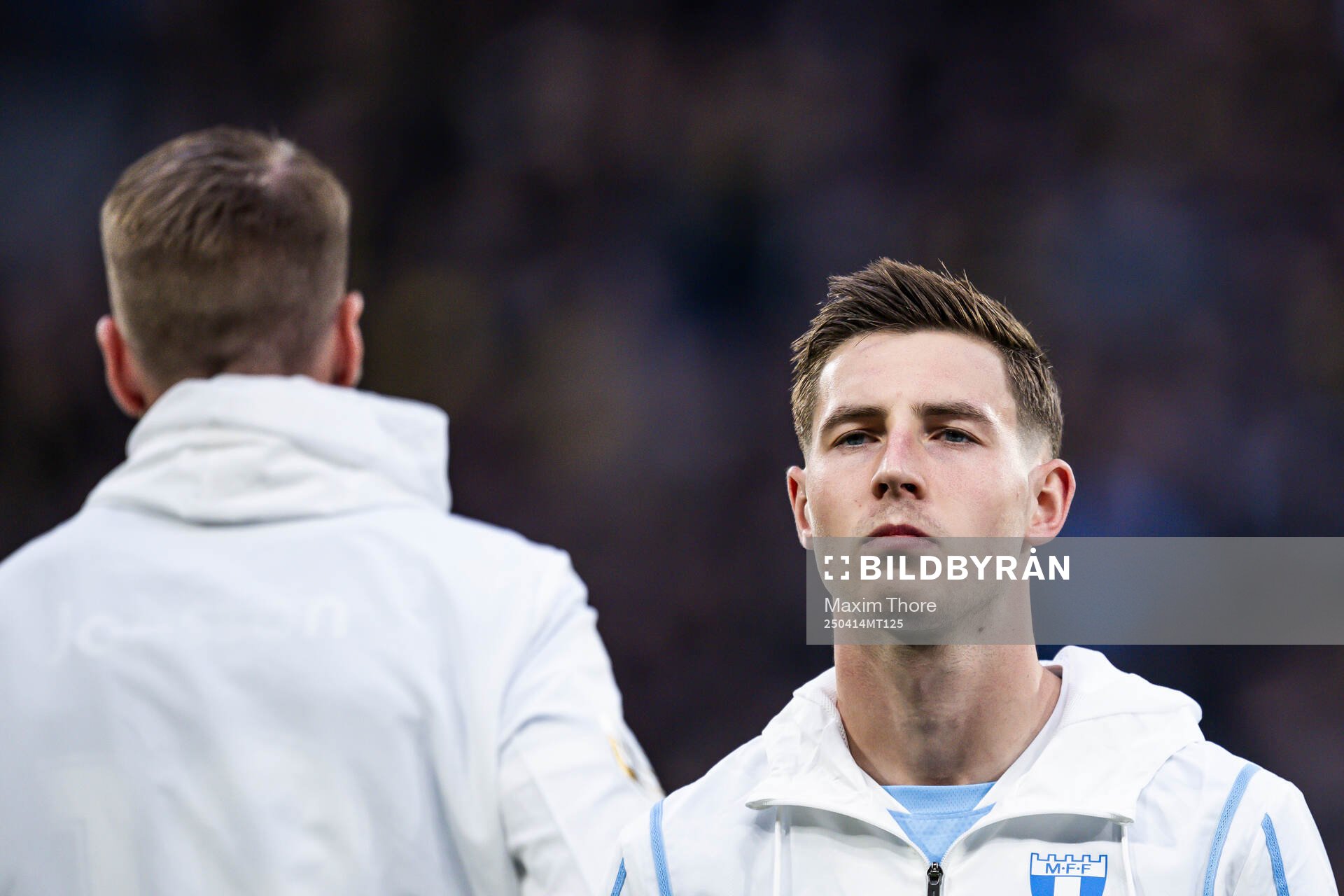 Malmö FFs Lasse Berg Johnsen vid lineup