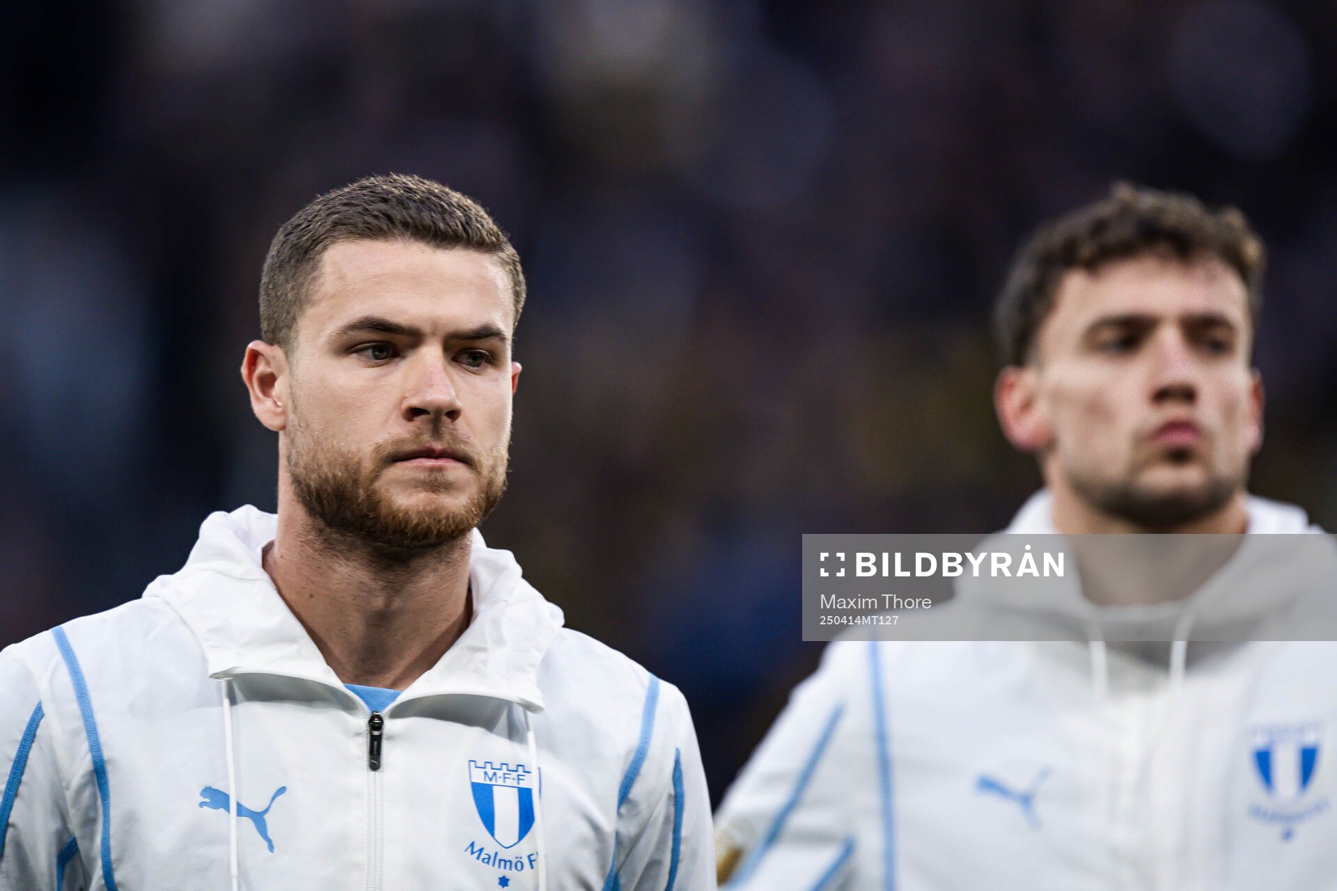 Malmö FFs Gabriel Busanello vid lineup