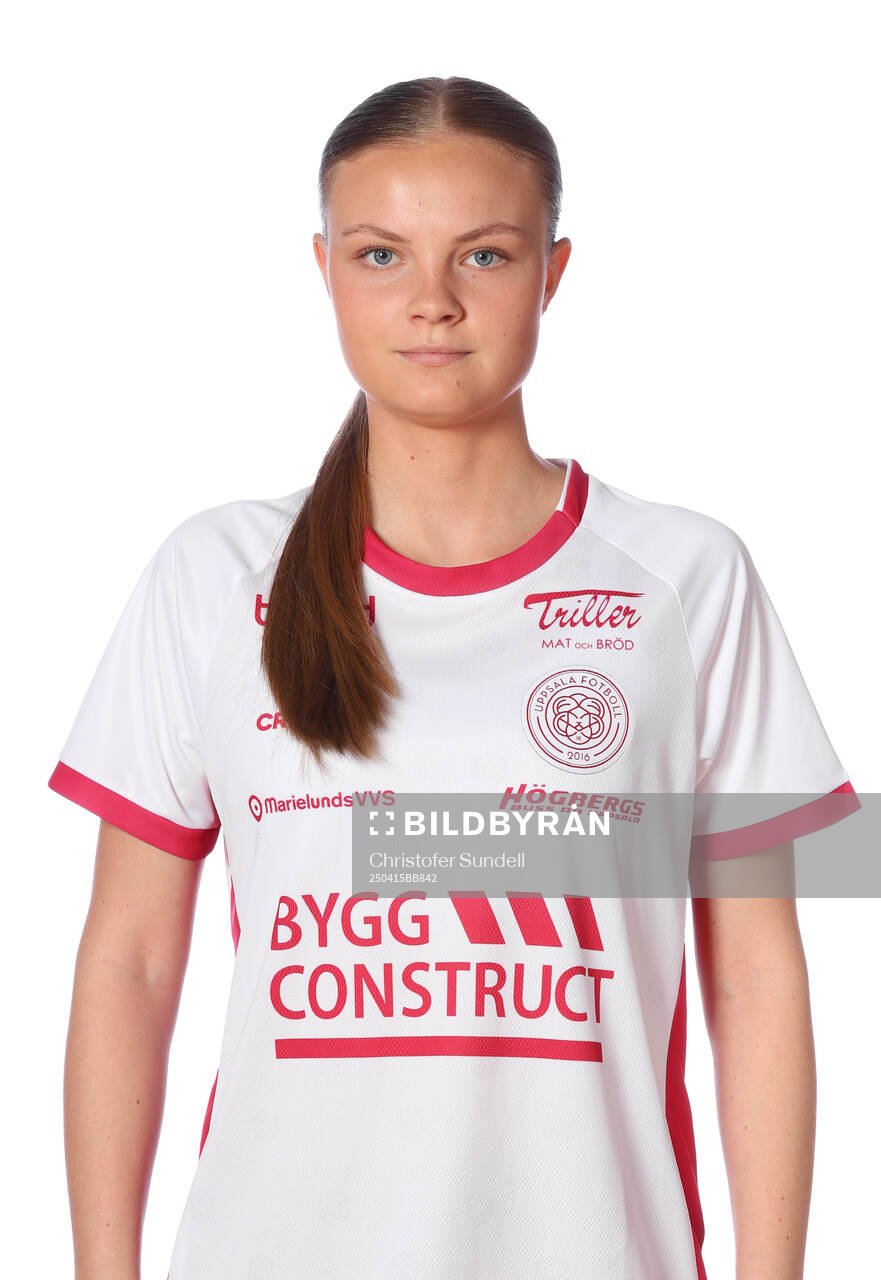 Uppsalas Linnea Erfäldt poserar för ett porträtt den 15 April 2025 i Uppsala.