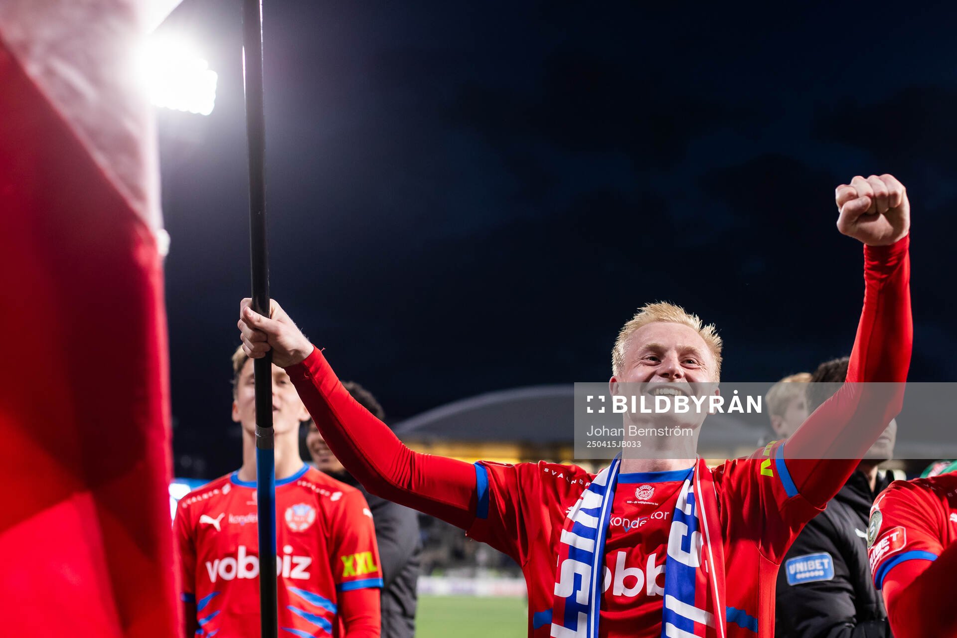 Helsingborgs Oscar Aga jublar