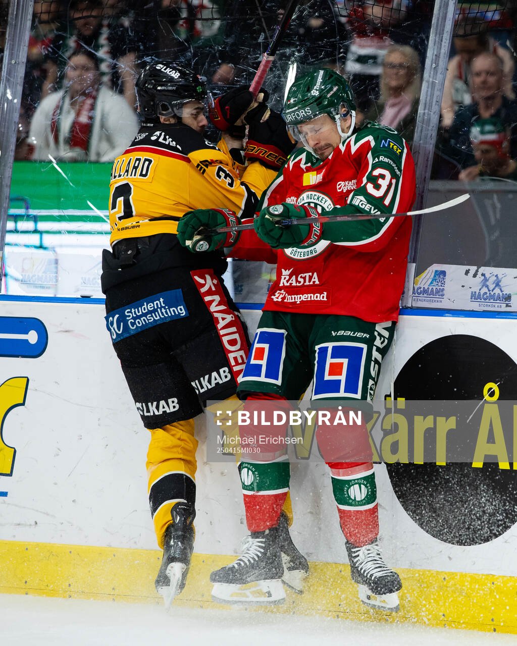 Luleås Frederic Allard och Frölundas Nicklas Lasu