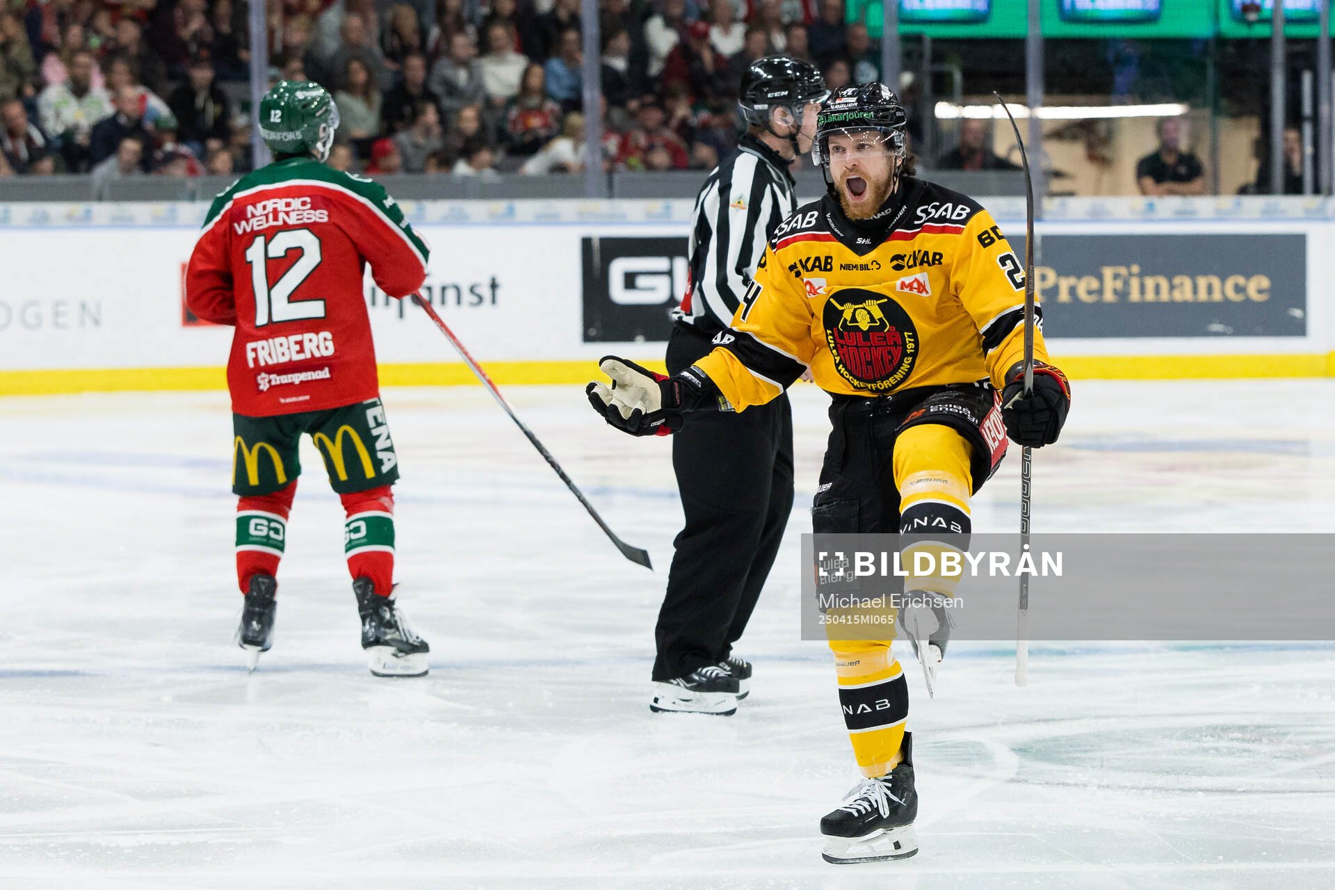 Luleås Brendan Shinnimin jublar