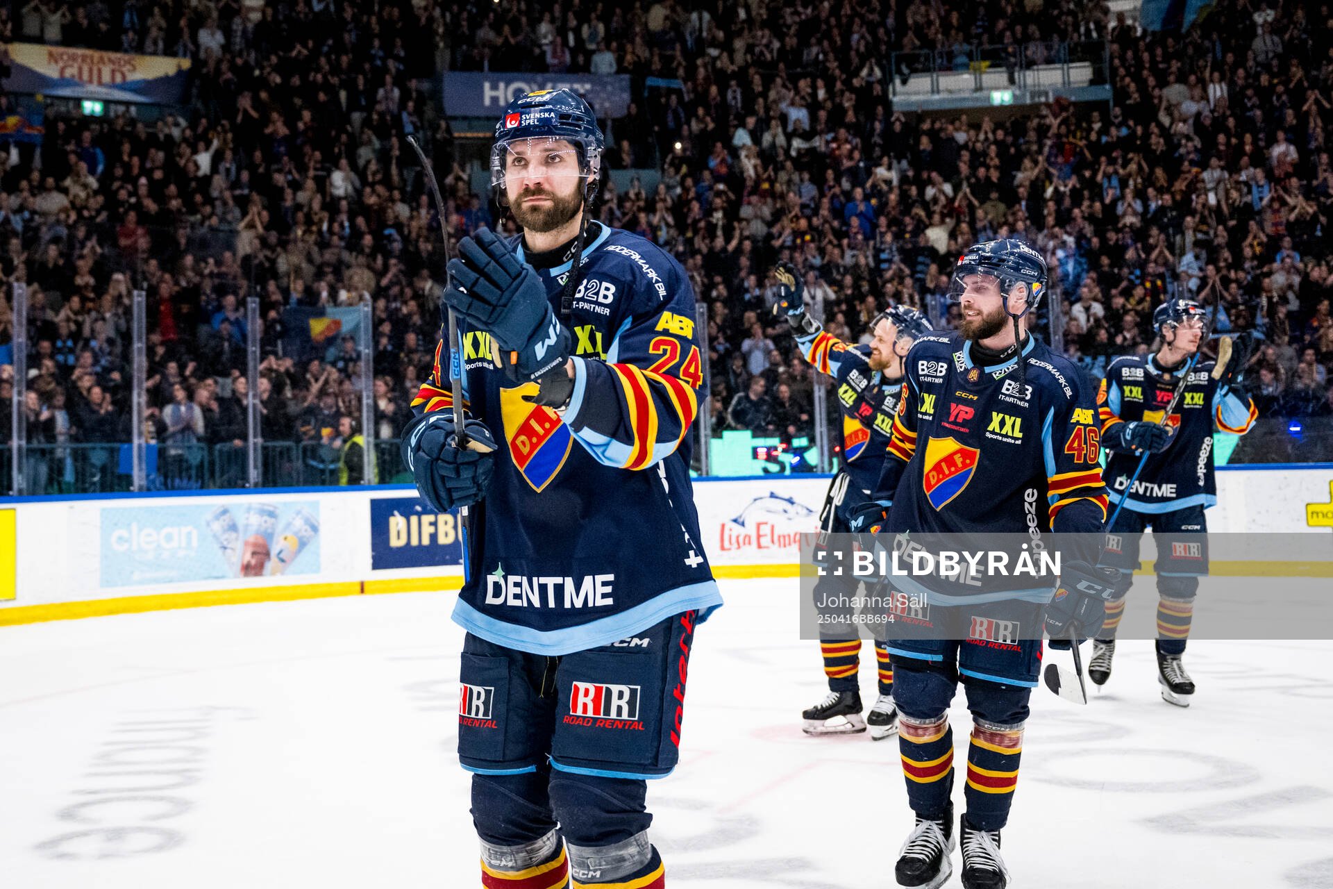 Djurgårdens Ludvig Rensfeldt jublar