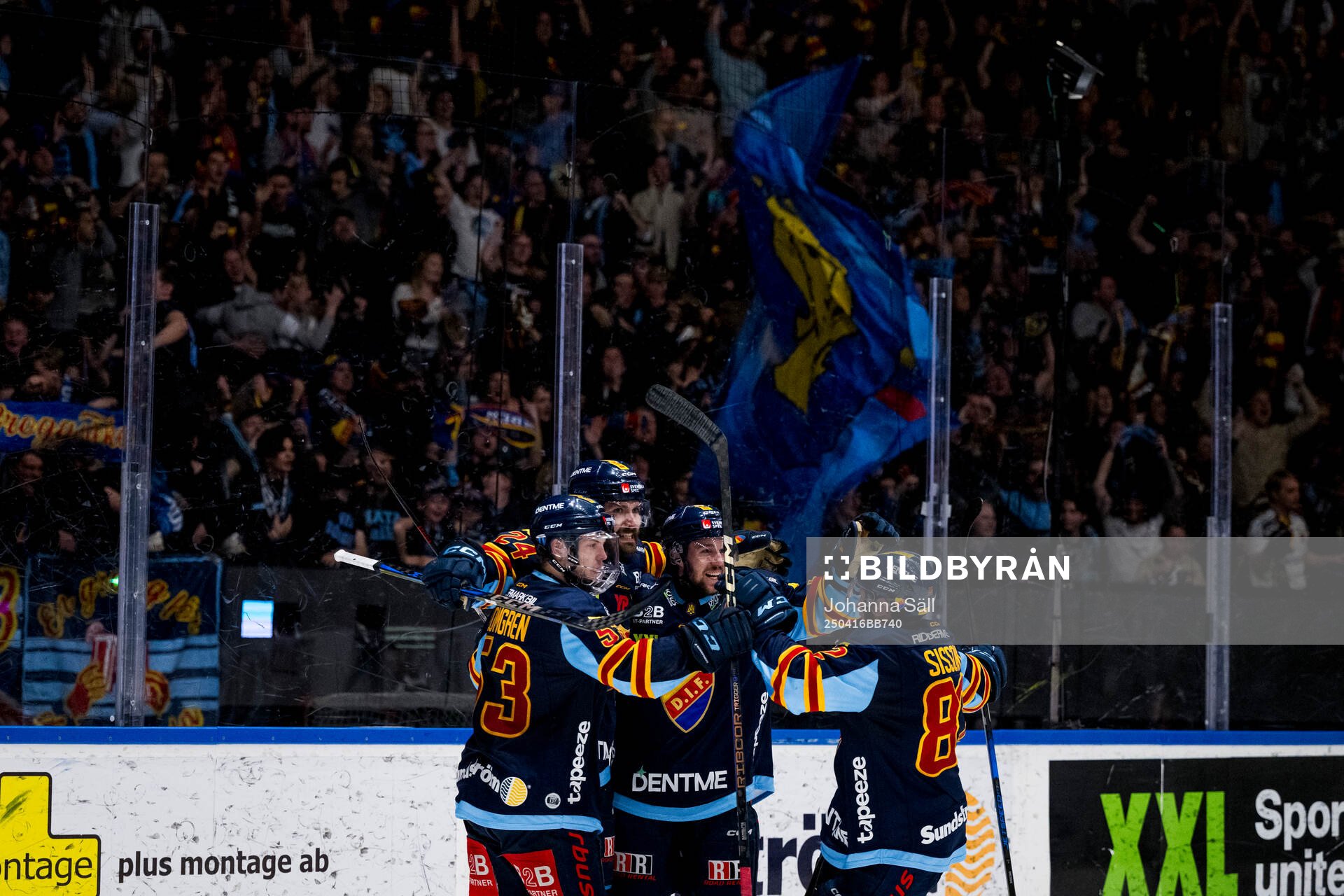 Djurgårdens Ludvig Rensfeldt jublar