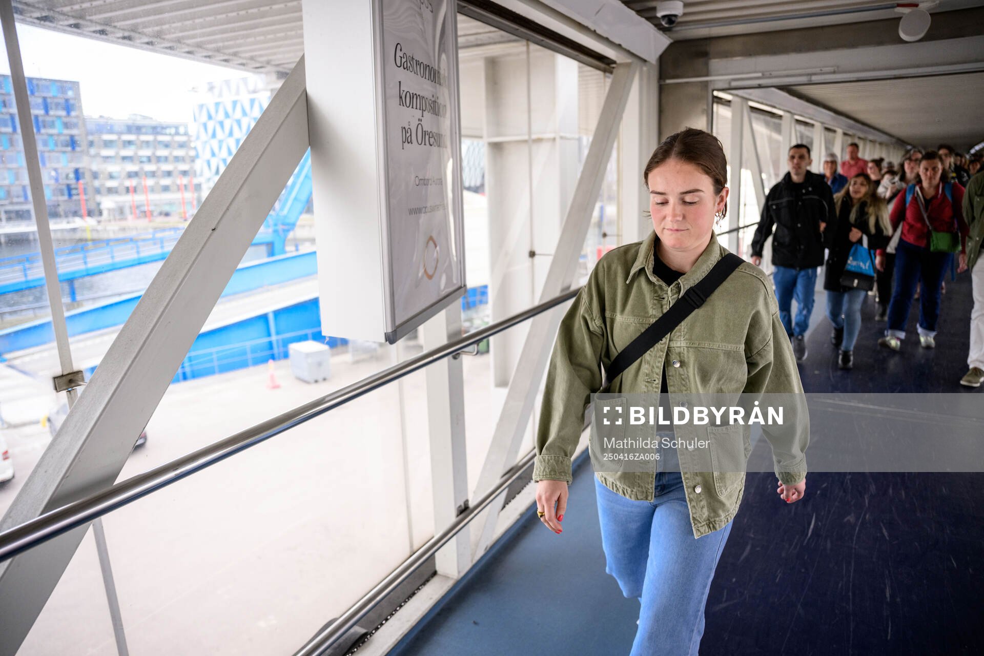 Mathilde Vangsgaard går av Öresundslinjens färja
