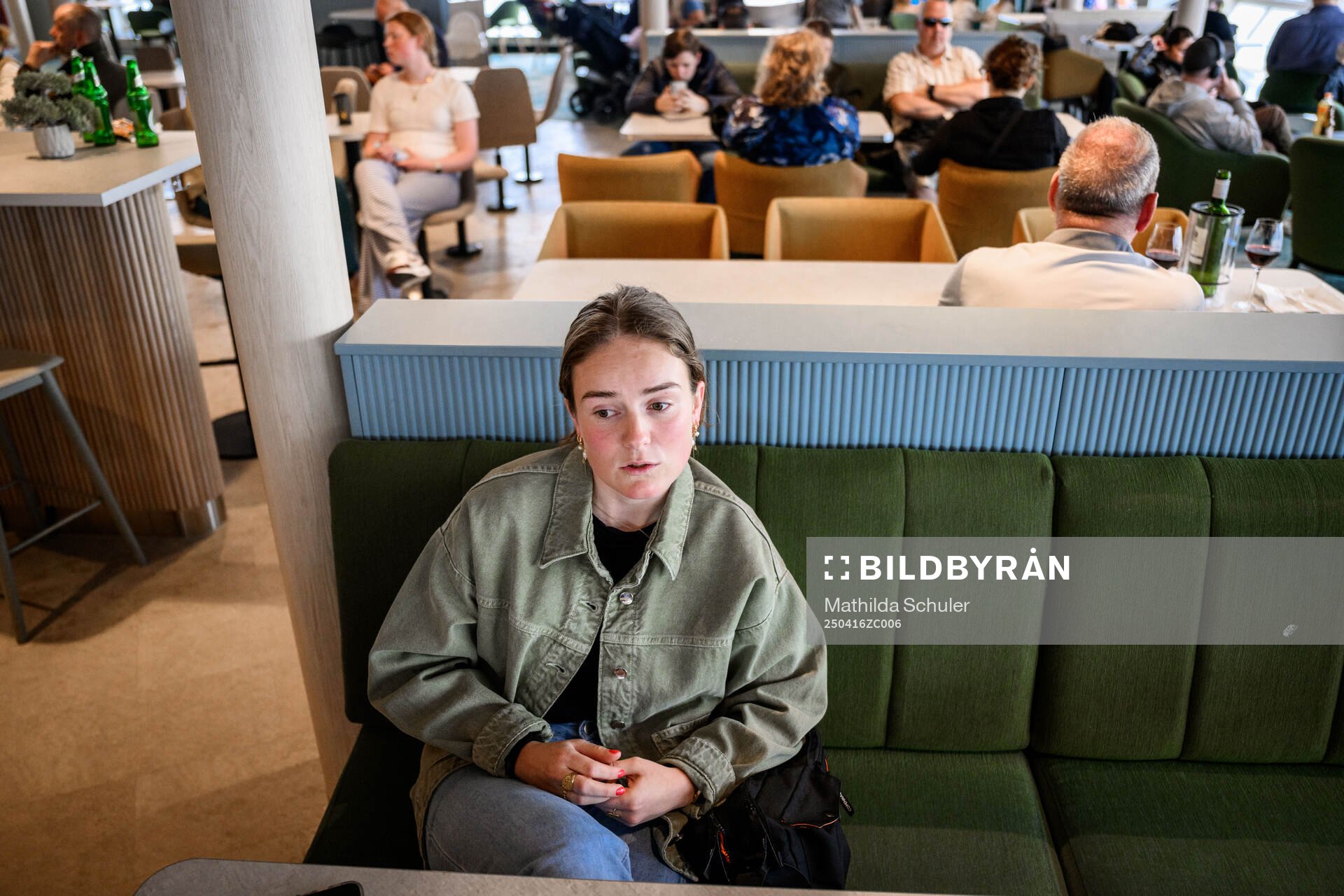 Mathilde Vangsgaard på Öresundslinjens färja