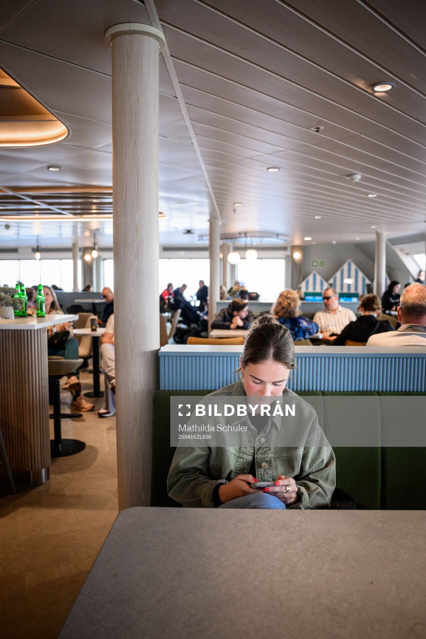 Mathilde Vangsgaard på Öresundslinjens färja