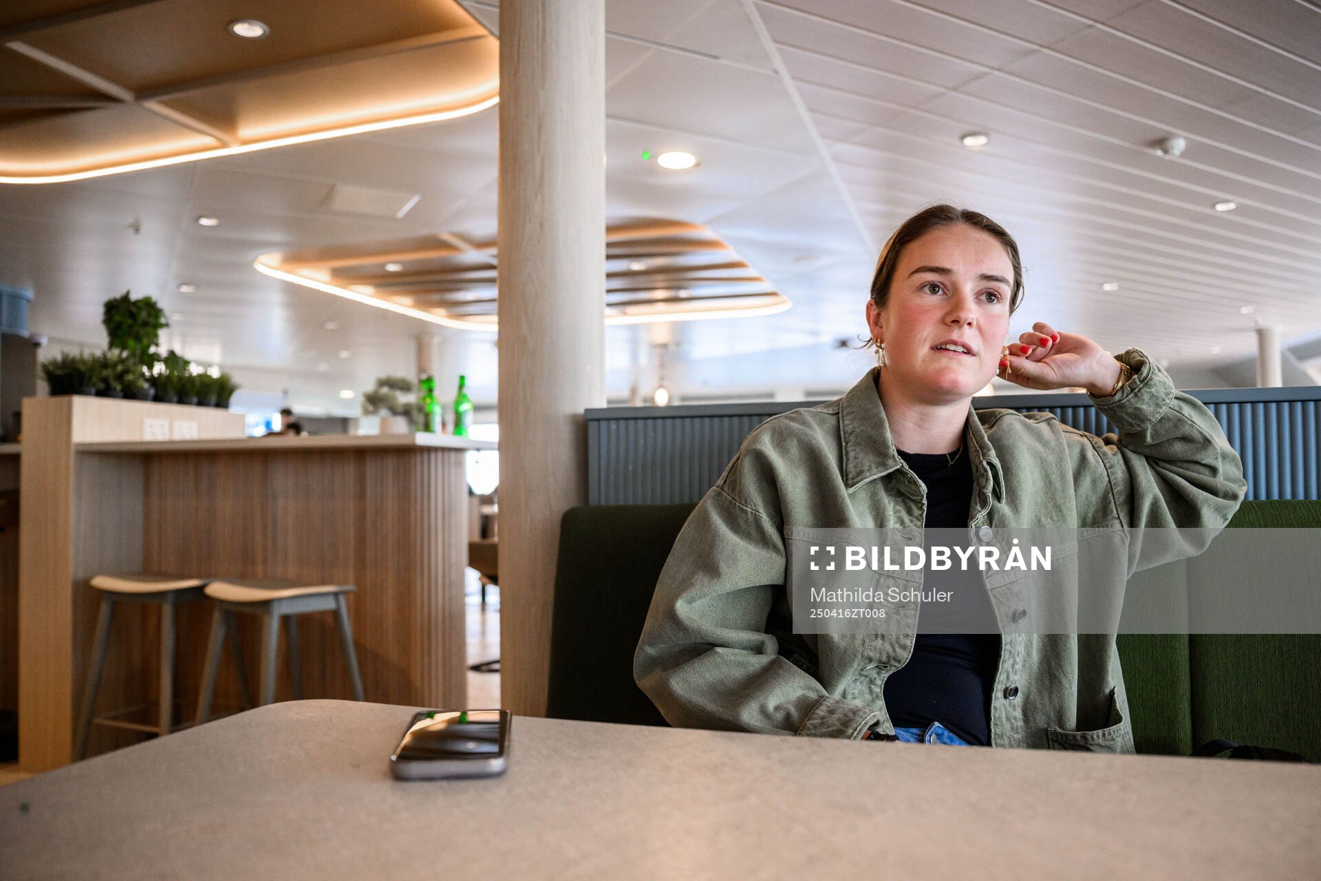 Mathilde Vangsgaard på Öresundslinjens färja