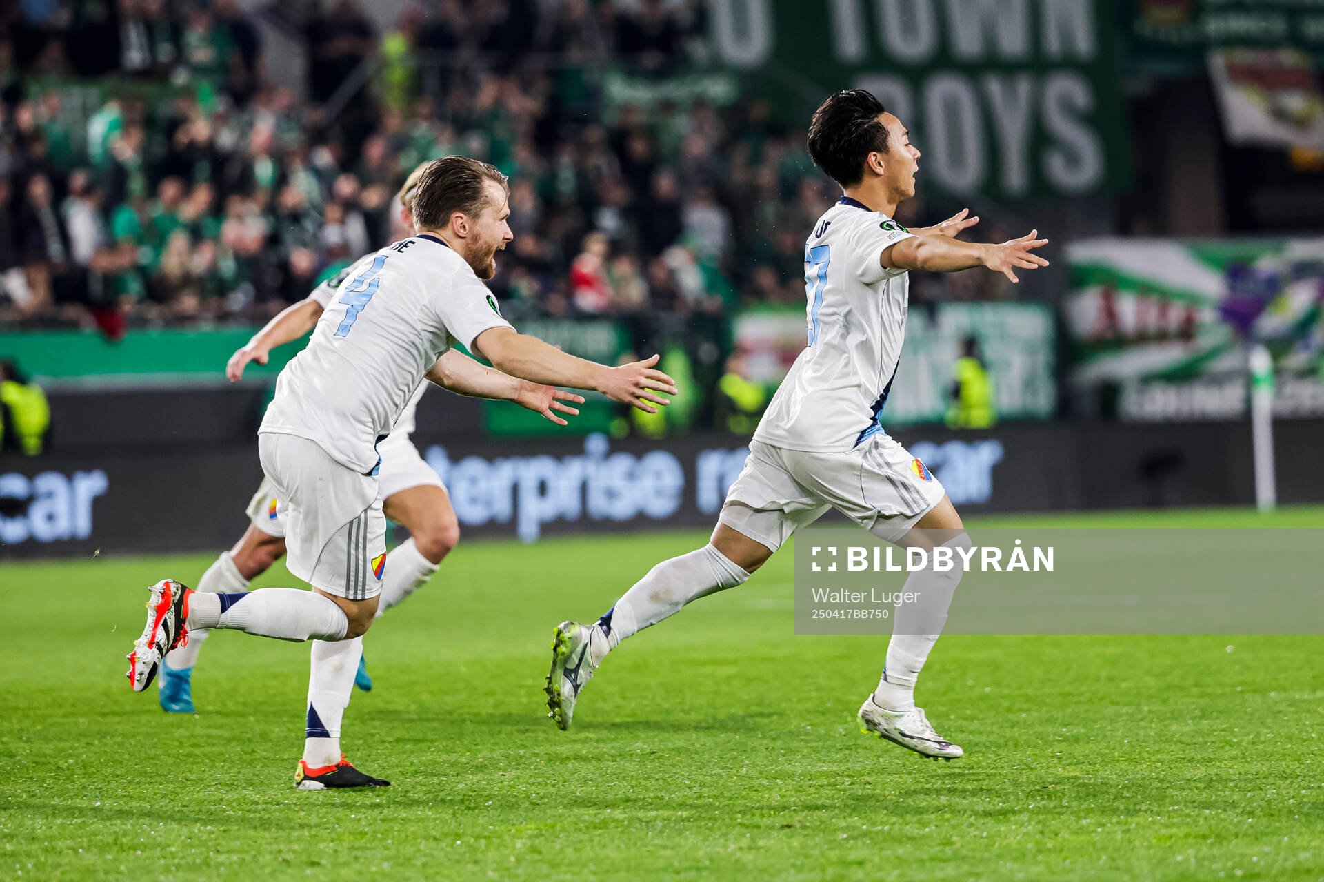 Keita Kosugi of Djurgården celebrates