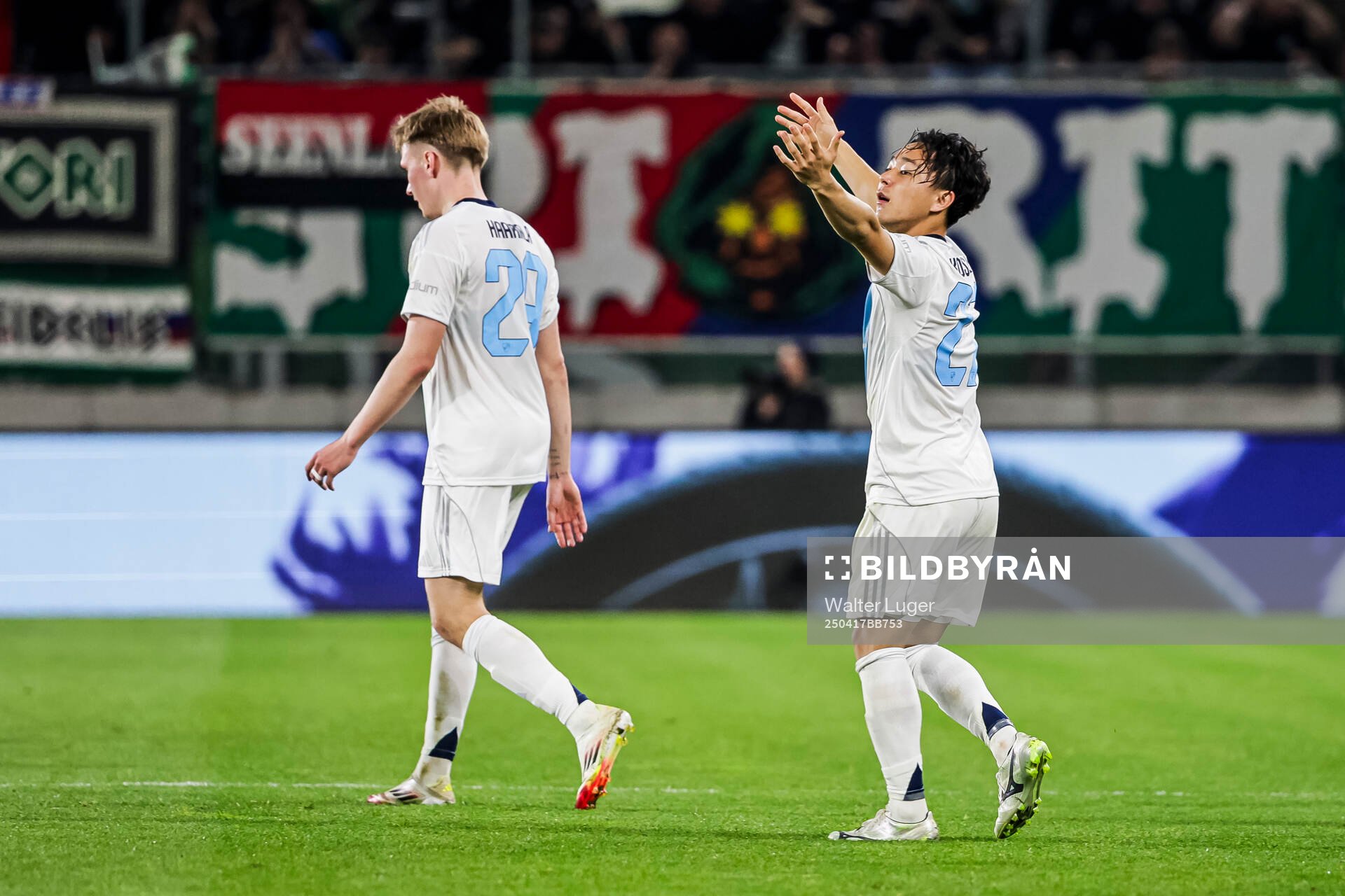 Keita Kosugi of Djurgården celebrates