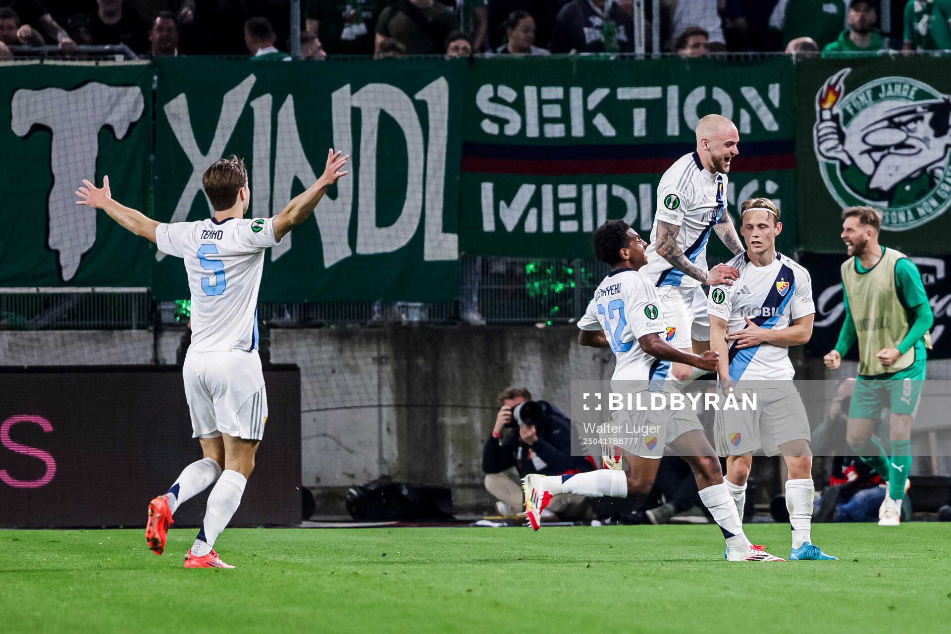 Tobias Gulliksen of Djurgården celebrates