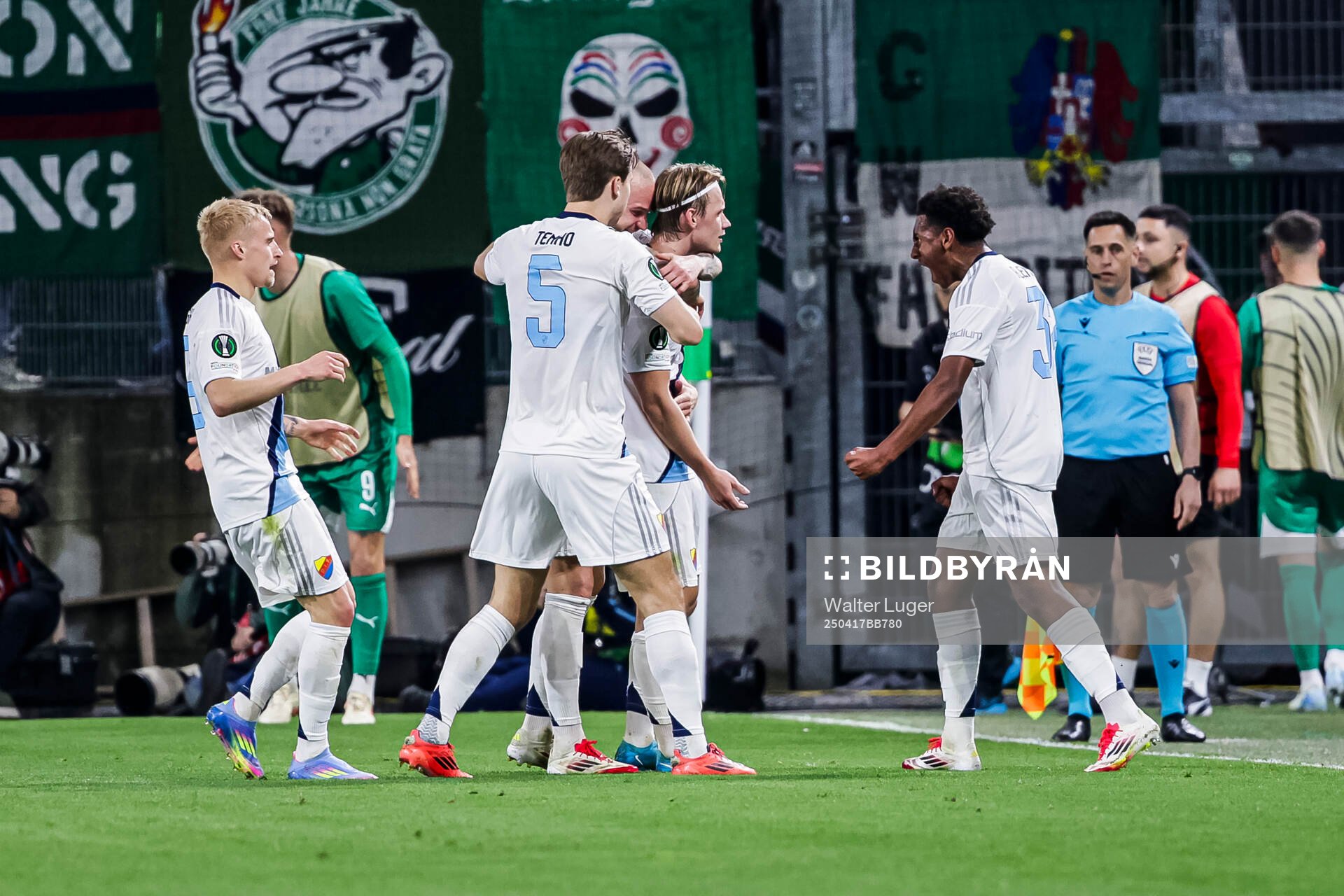Tobias Gulliksen of Djurgården celebrates