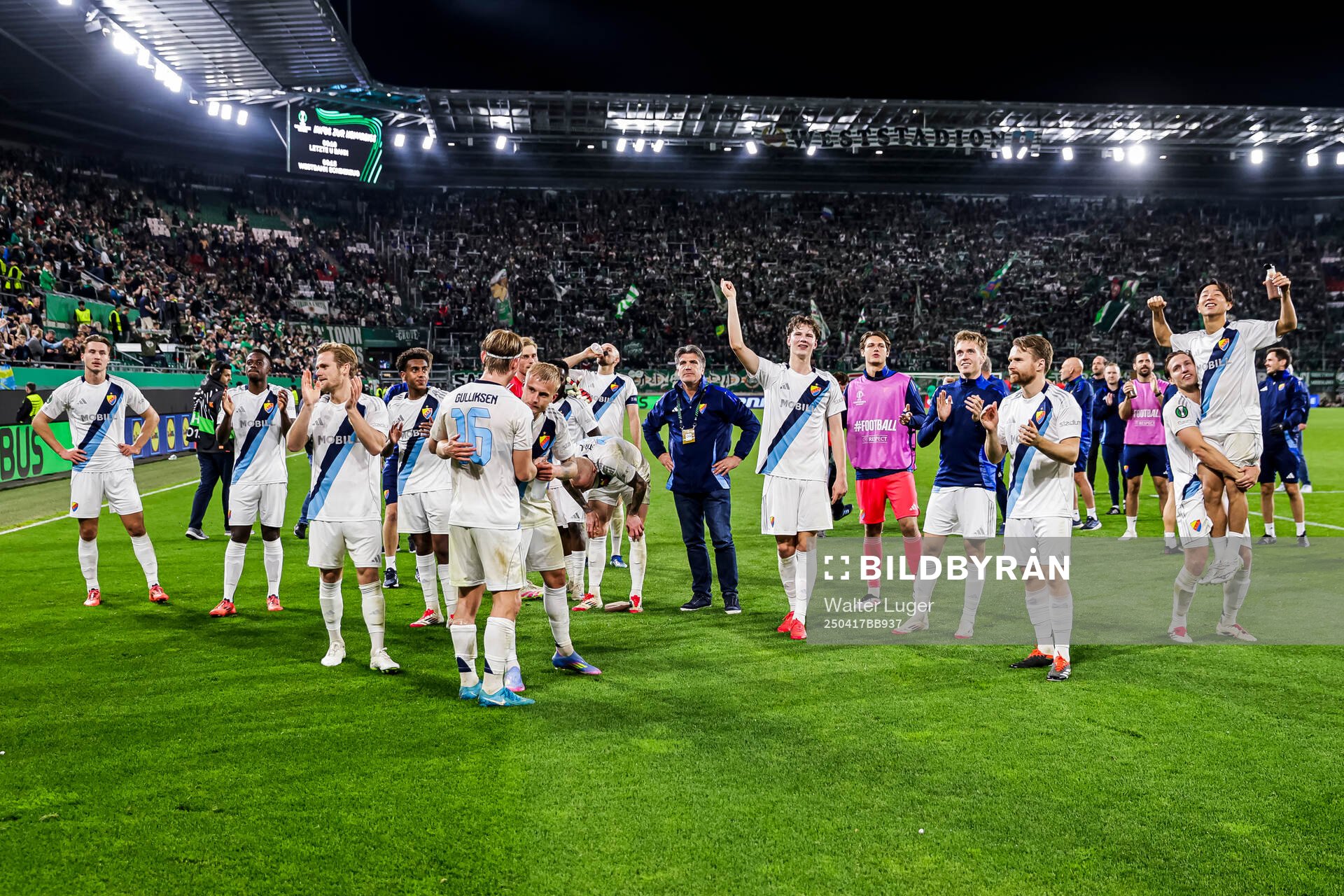 Players of Djurgården celebrate