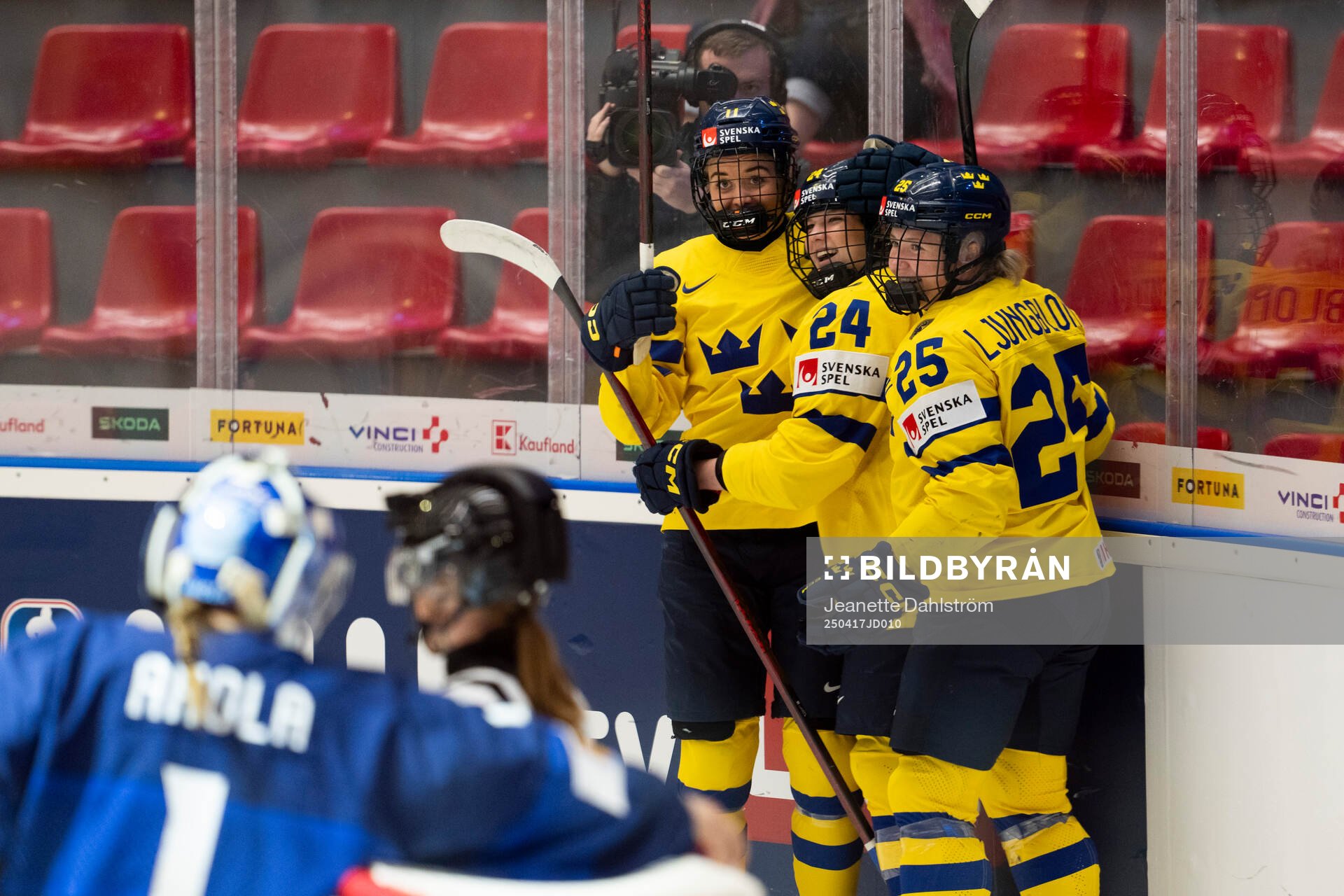 Josefin Bouveng, Ebba Hedqvist and Lina Ljungblom of Sweden
