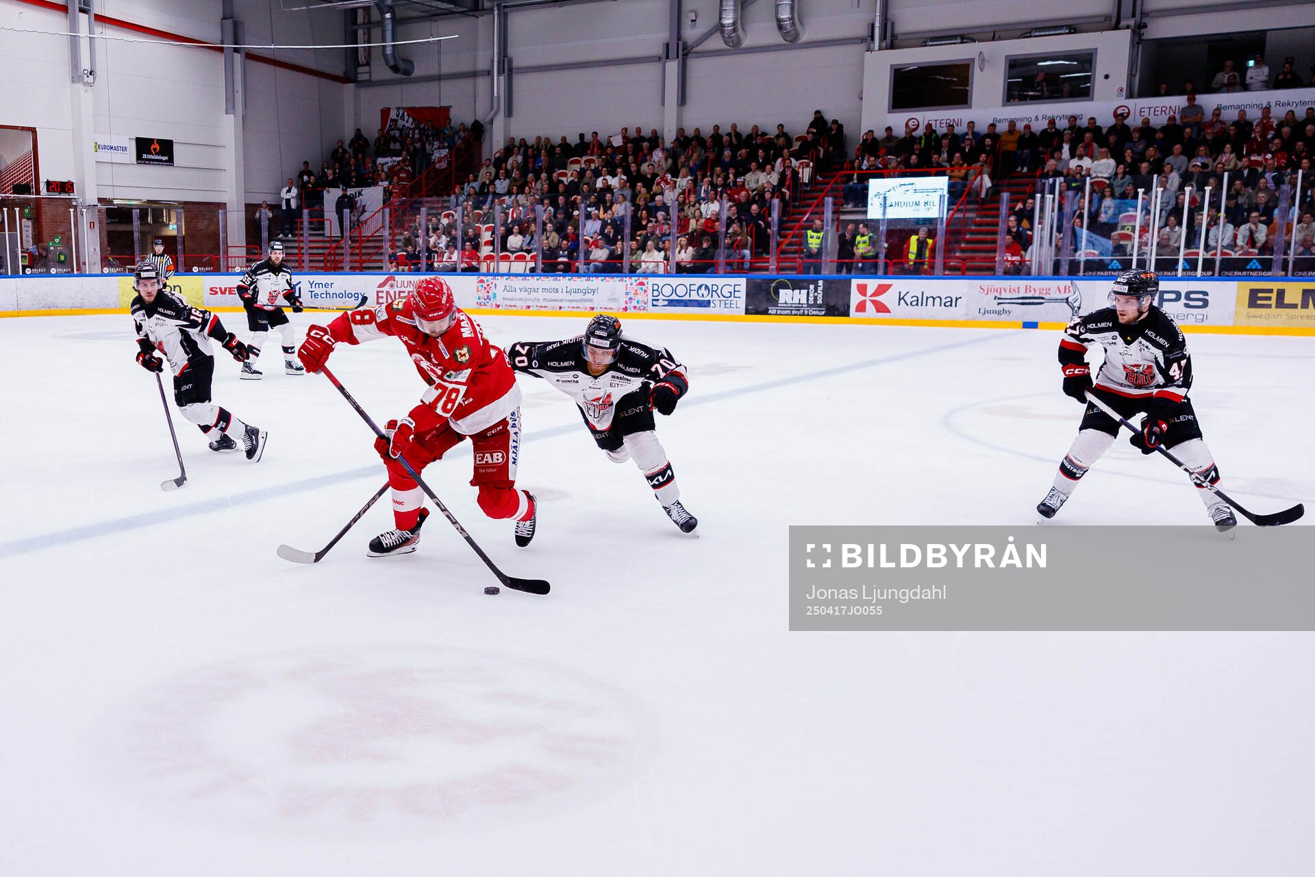 Hudiksvalls Gabriel Kangas, Henrik Olsén, Arvid Sundin och