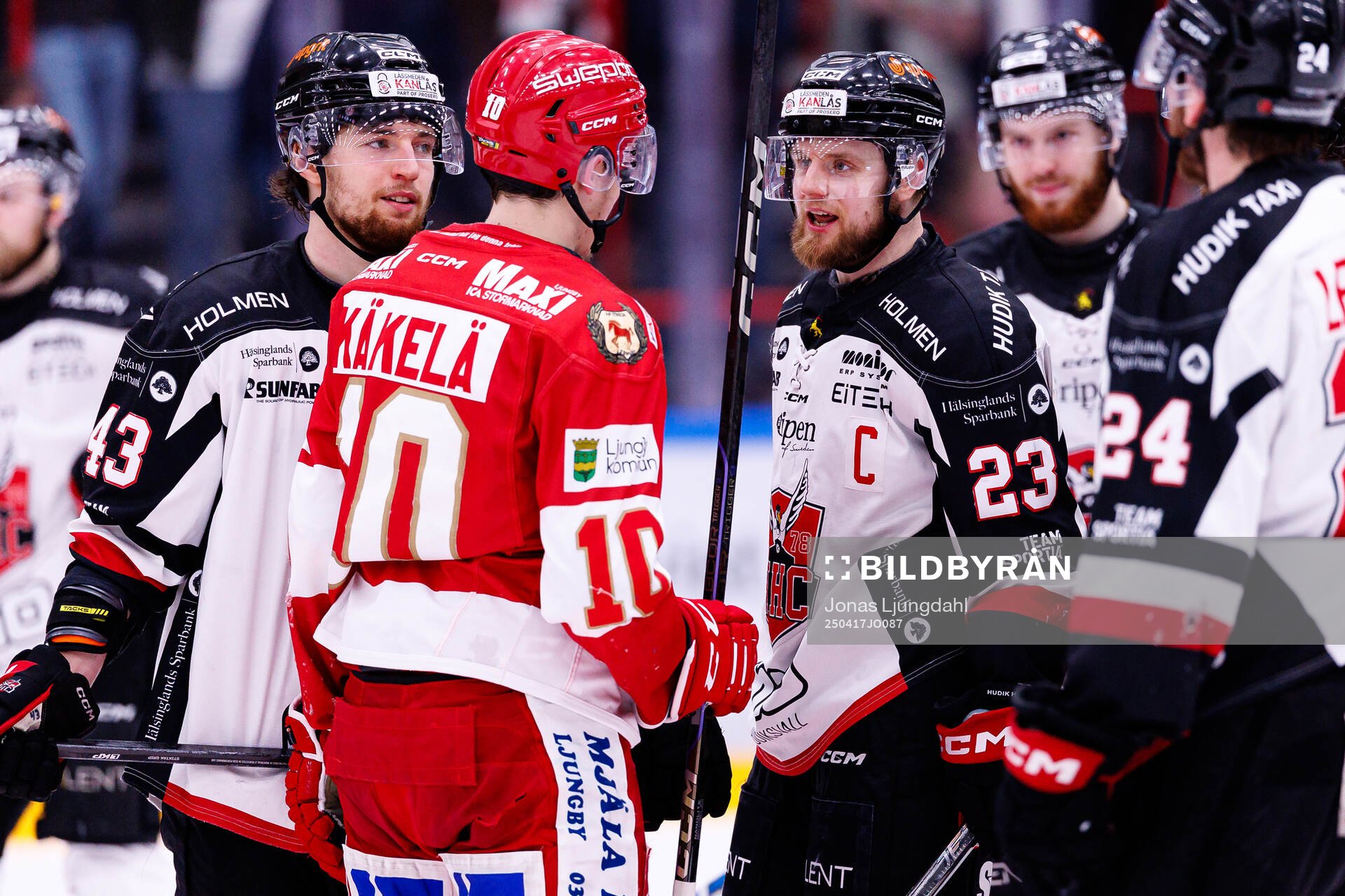 Troja/Ljungbys Lucas Käkelä och Hudiksvalls Adam Byström