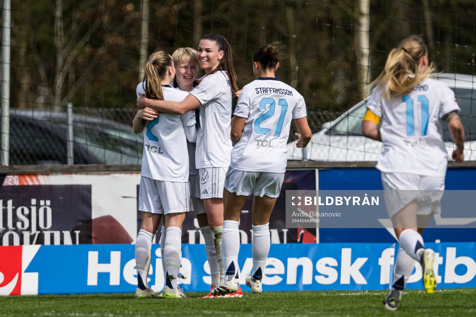 Djurgårdens Olivia Ulenius jublar