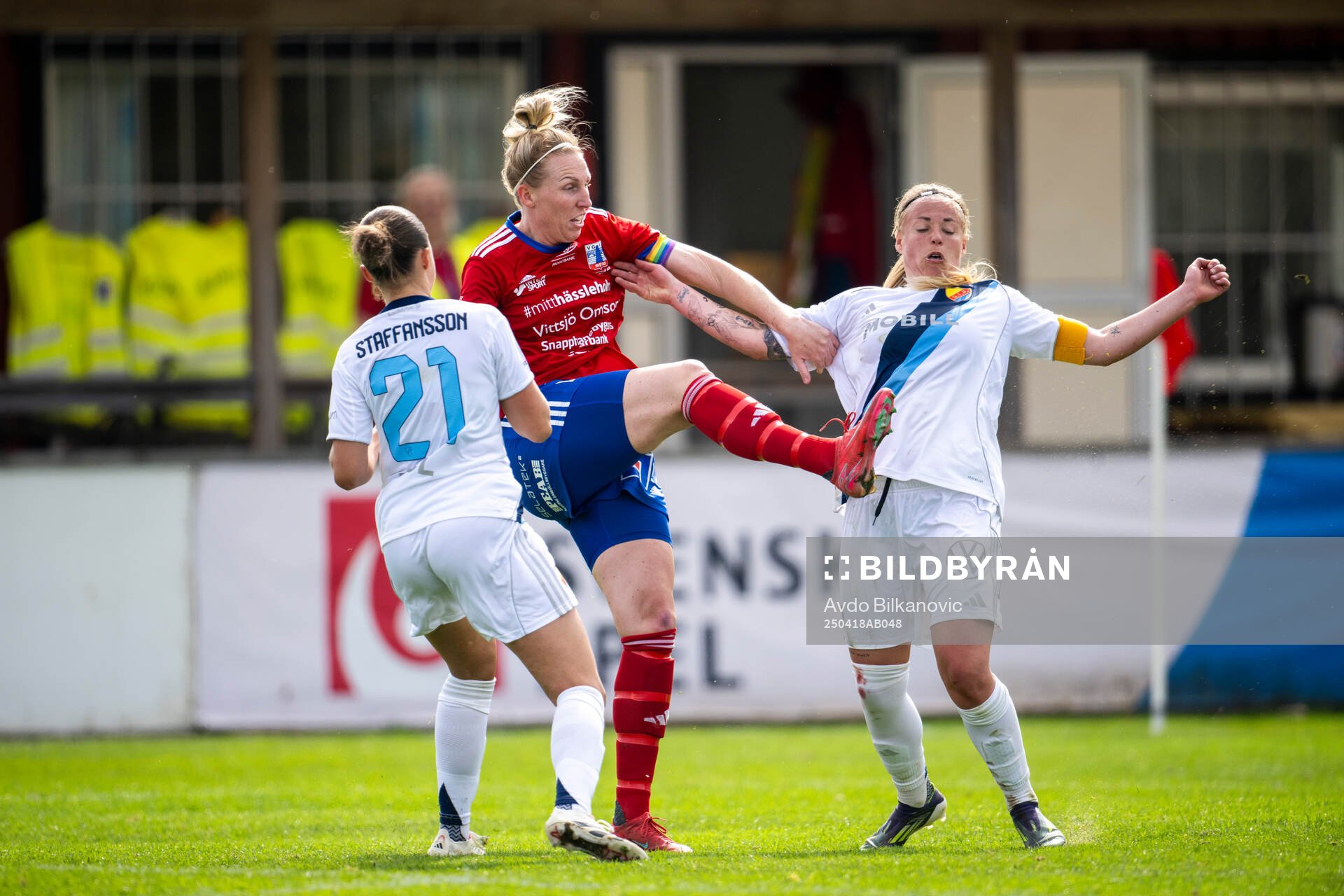Vittsjös Sandra Lynn och Djurgårdens Meja Staffansson och