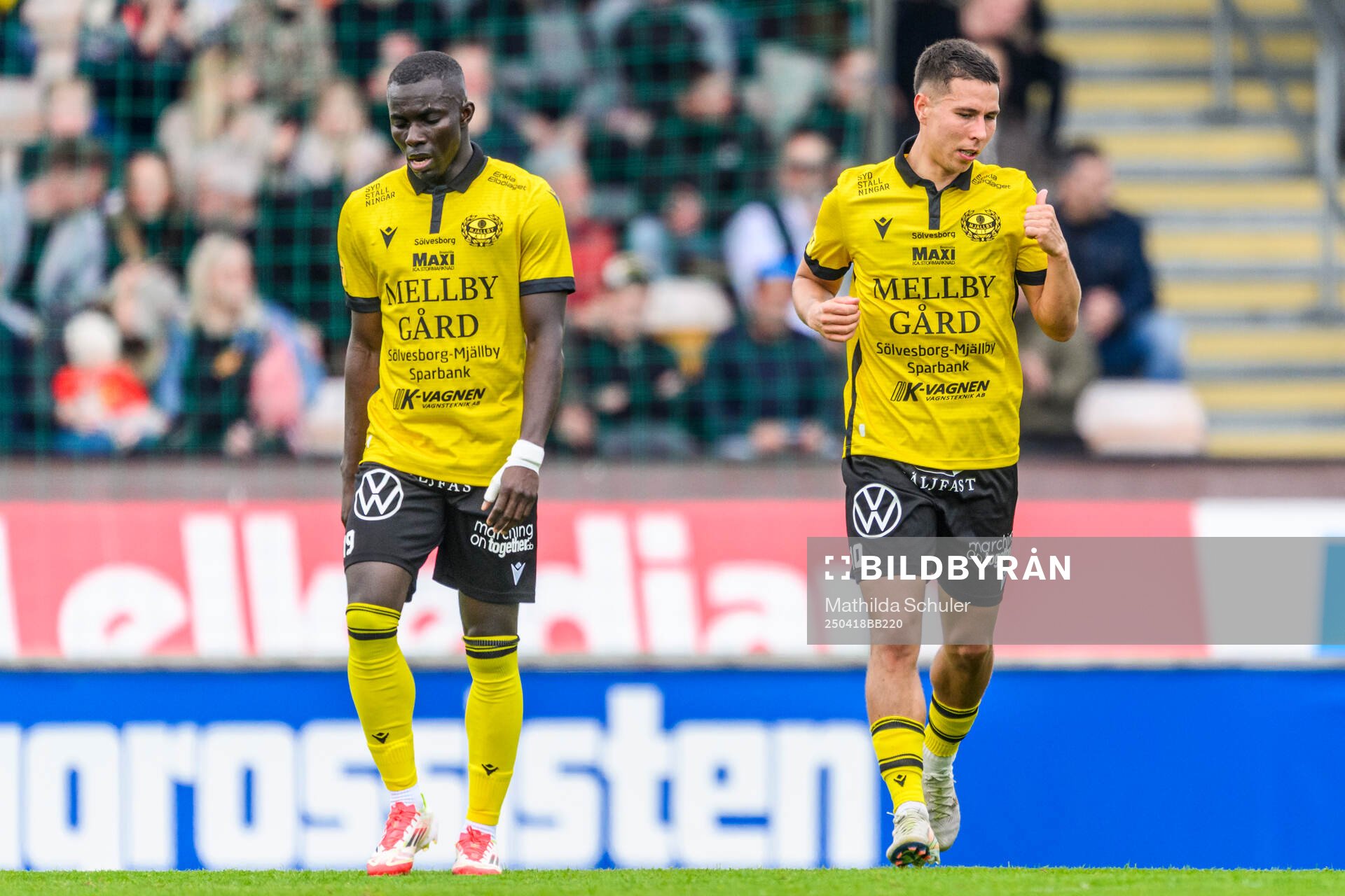 Mjällbys Nicklas Røjkjær jublar
