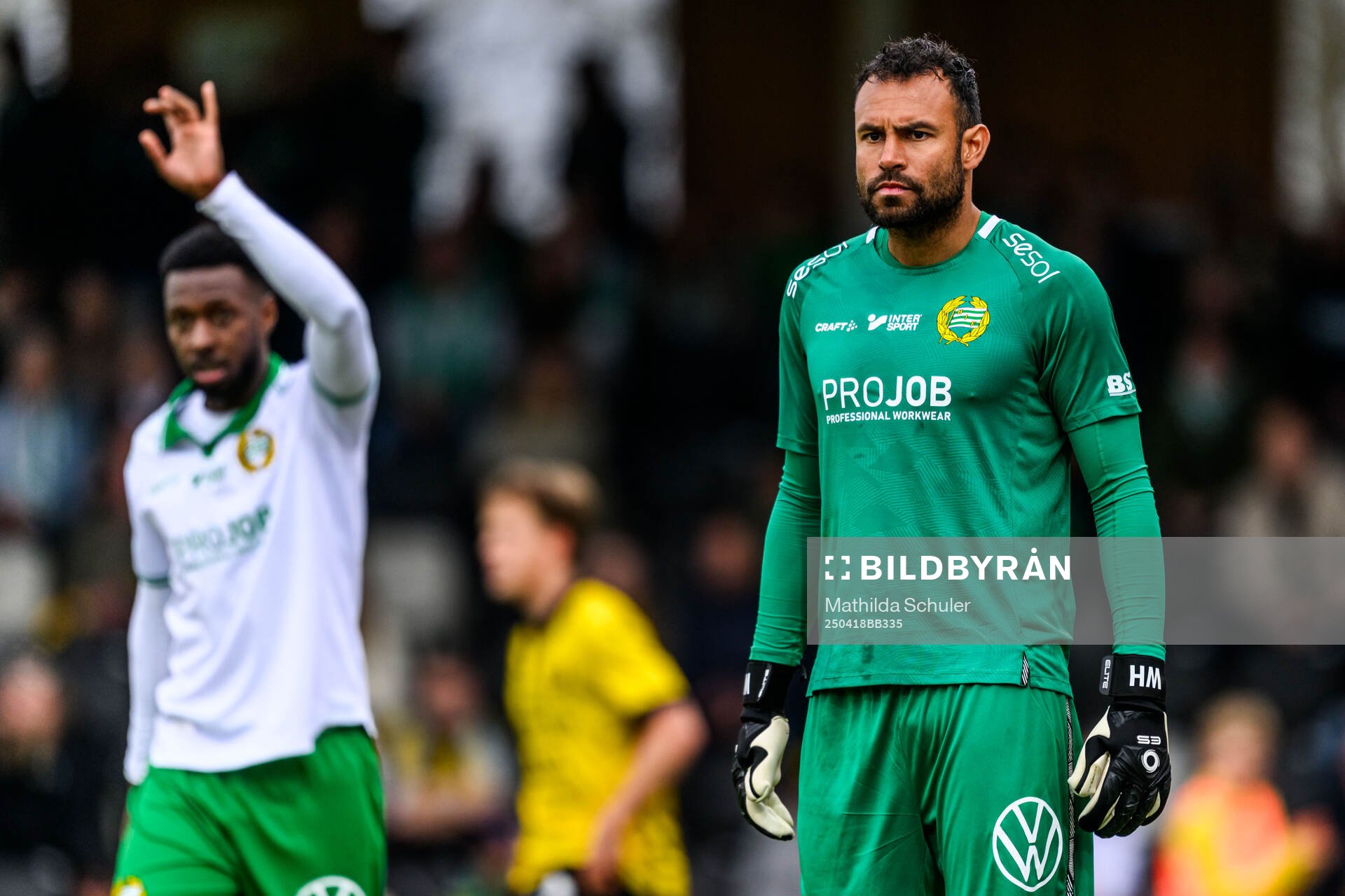Hammarbys målvakt Warner Hahn deppar
