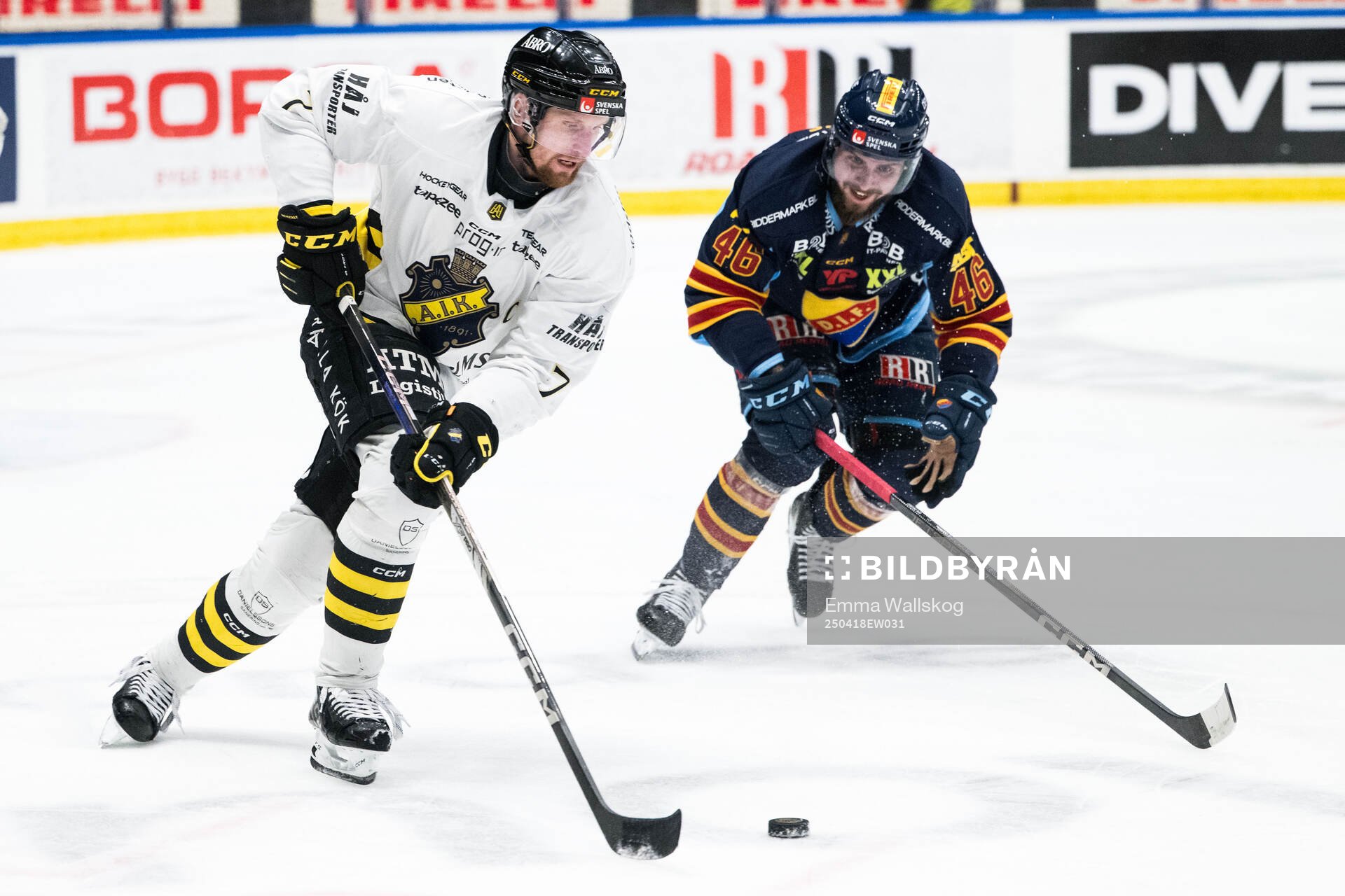 AIKs Filip Windlert och Djurgårdens Albin Grewe