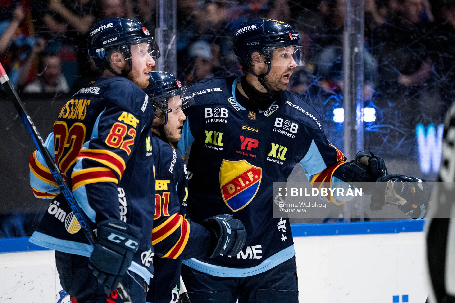 Djurgårdens Tyler Kelleher jublar