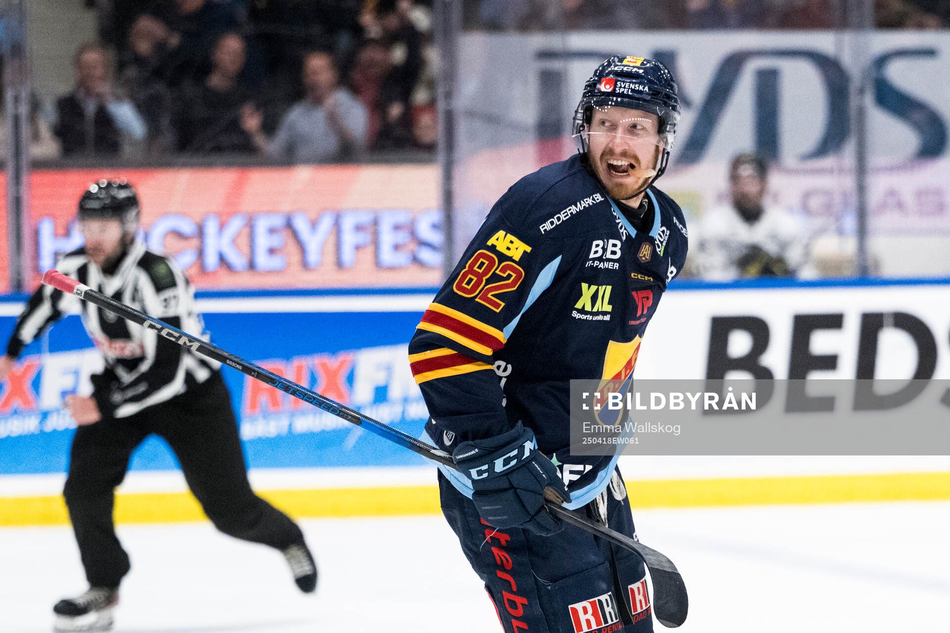 Djurgårdens Colby Sissons jublar