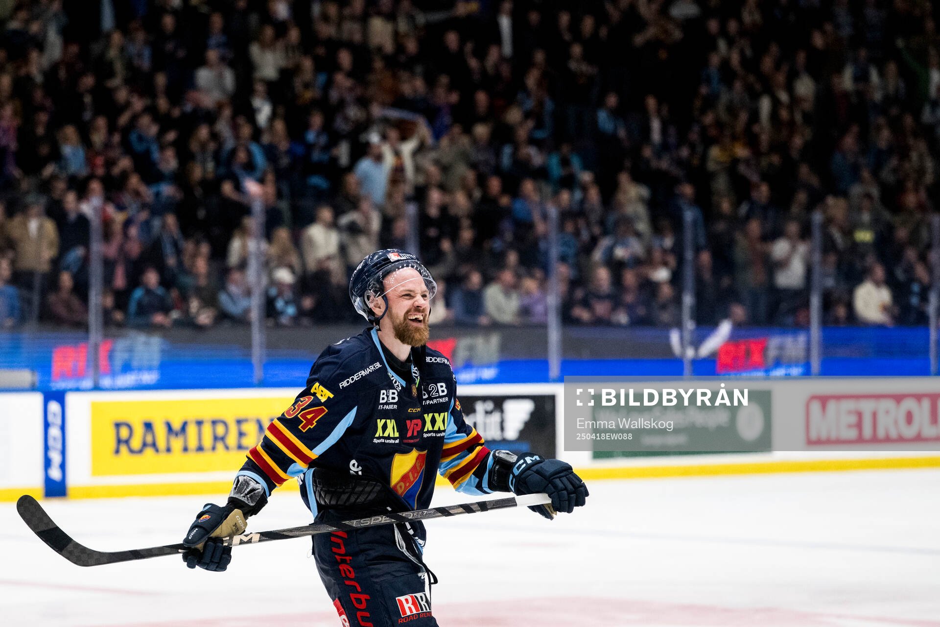 Djurgårdens Daniel Brodin jublar
