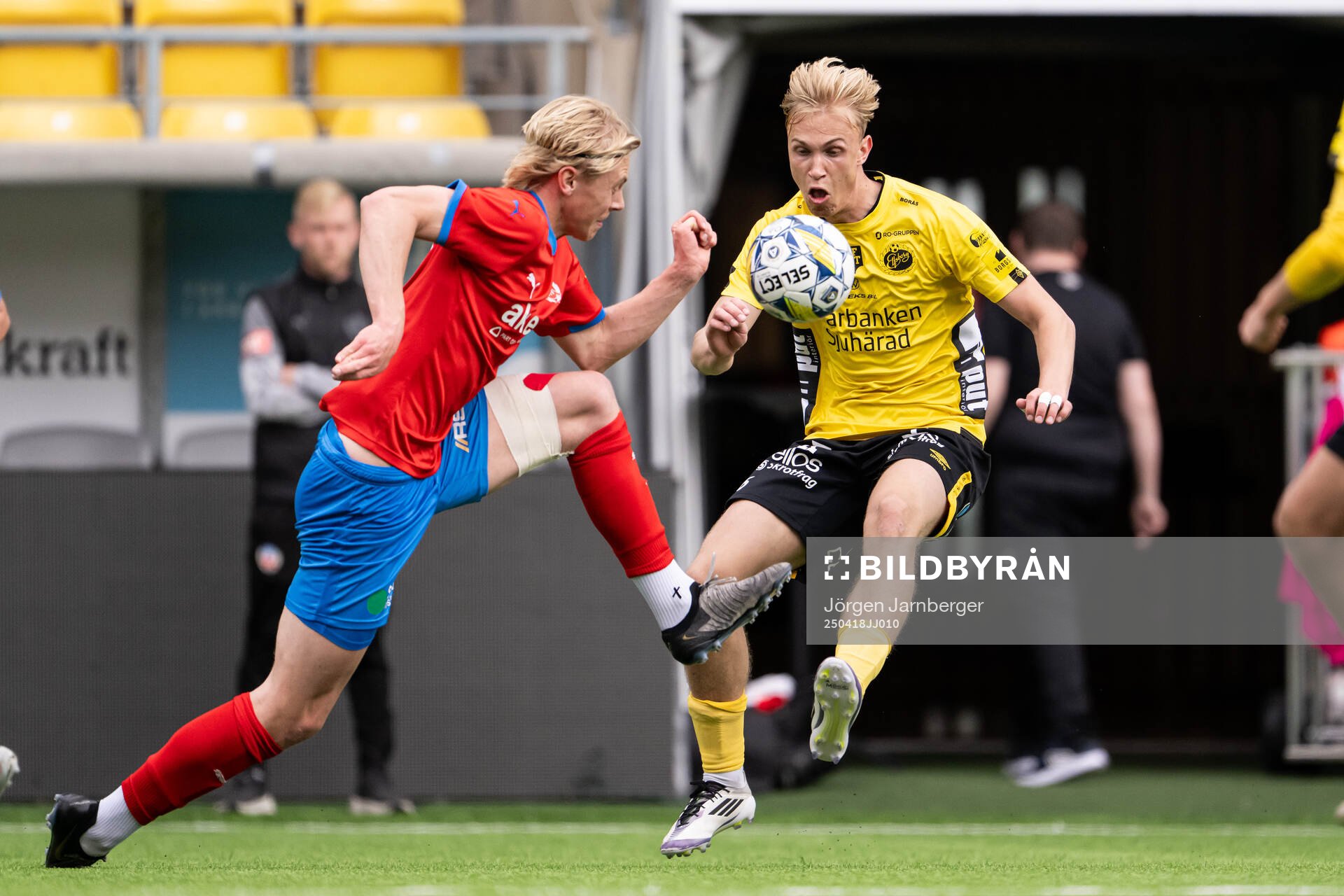Helsingborgs Ture Görefält och Elfsborgs Leo Östman