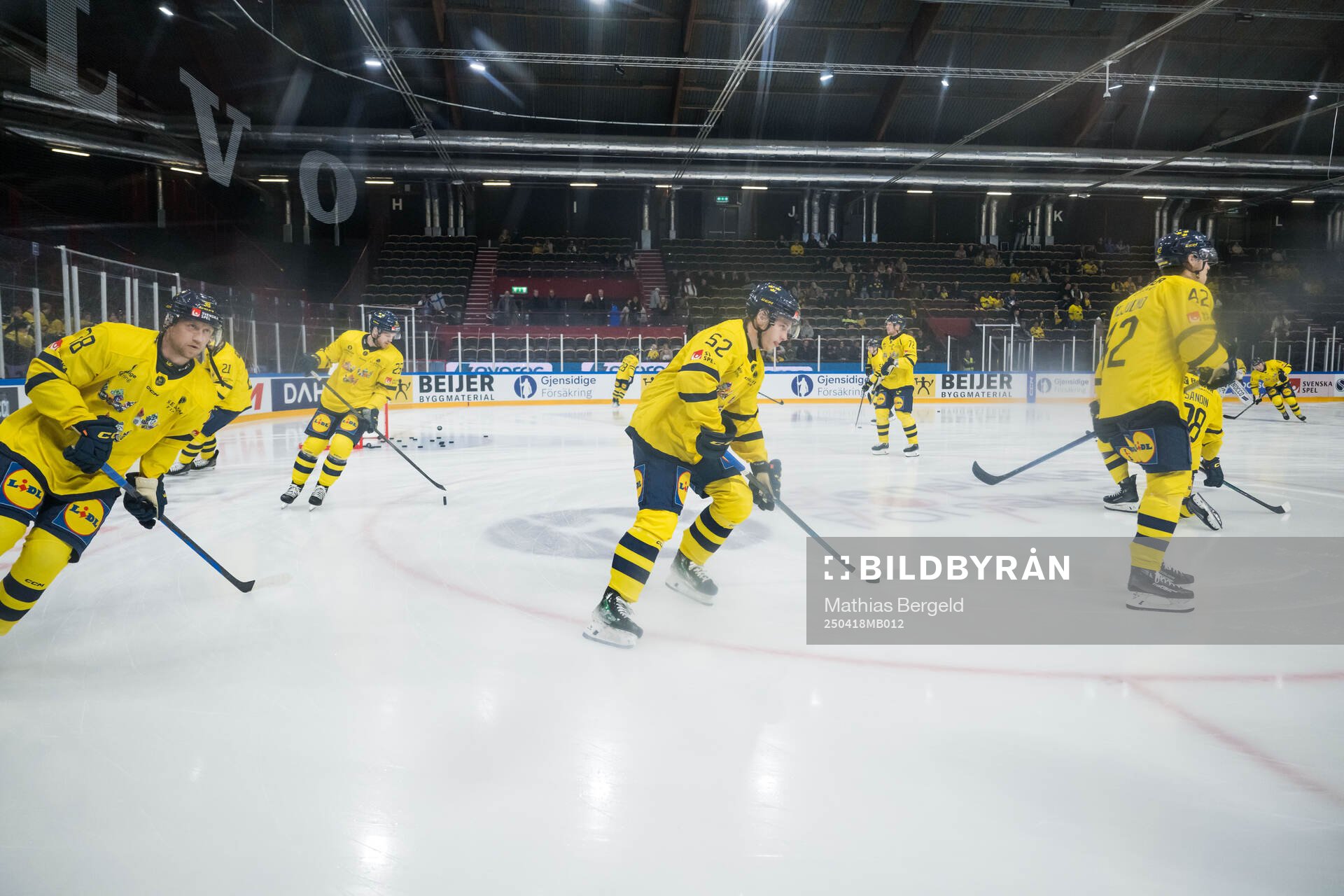 Felix Nilsson of Sweden ahead ofof the international