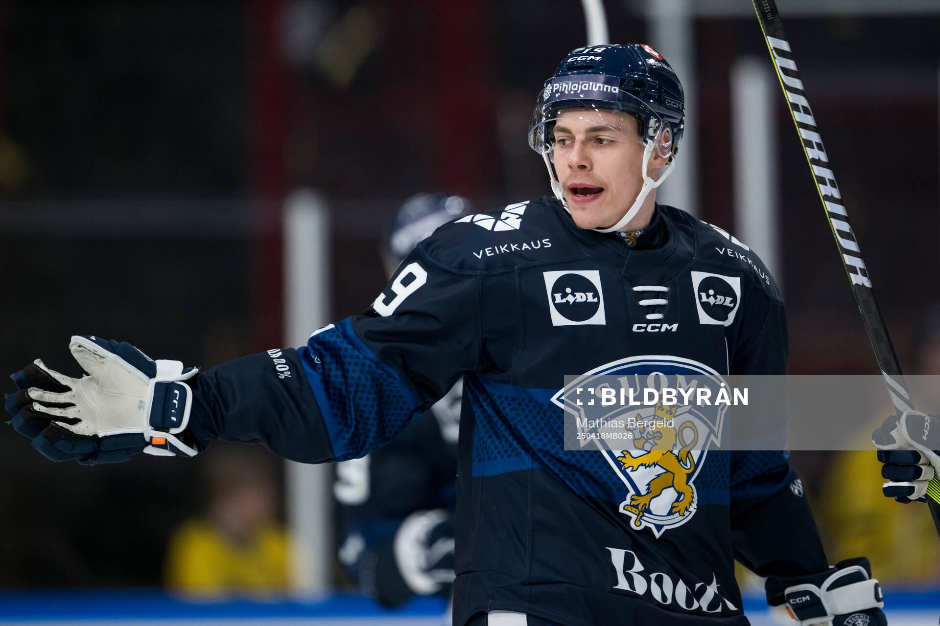 Waltteri Merelä of Finland celebrates