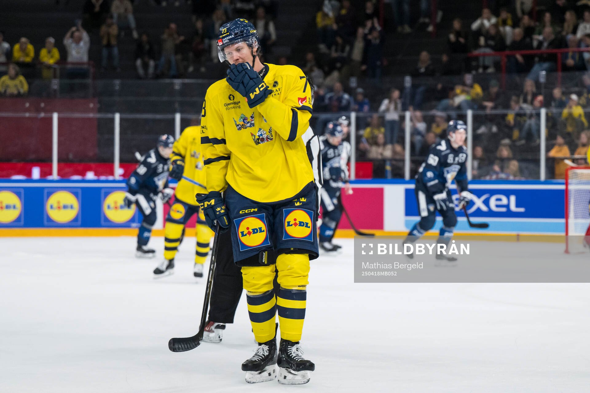 Adam Ollas Mattsson of Sweden looks dejected