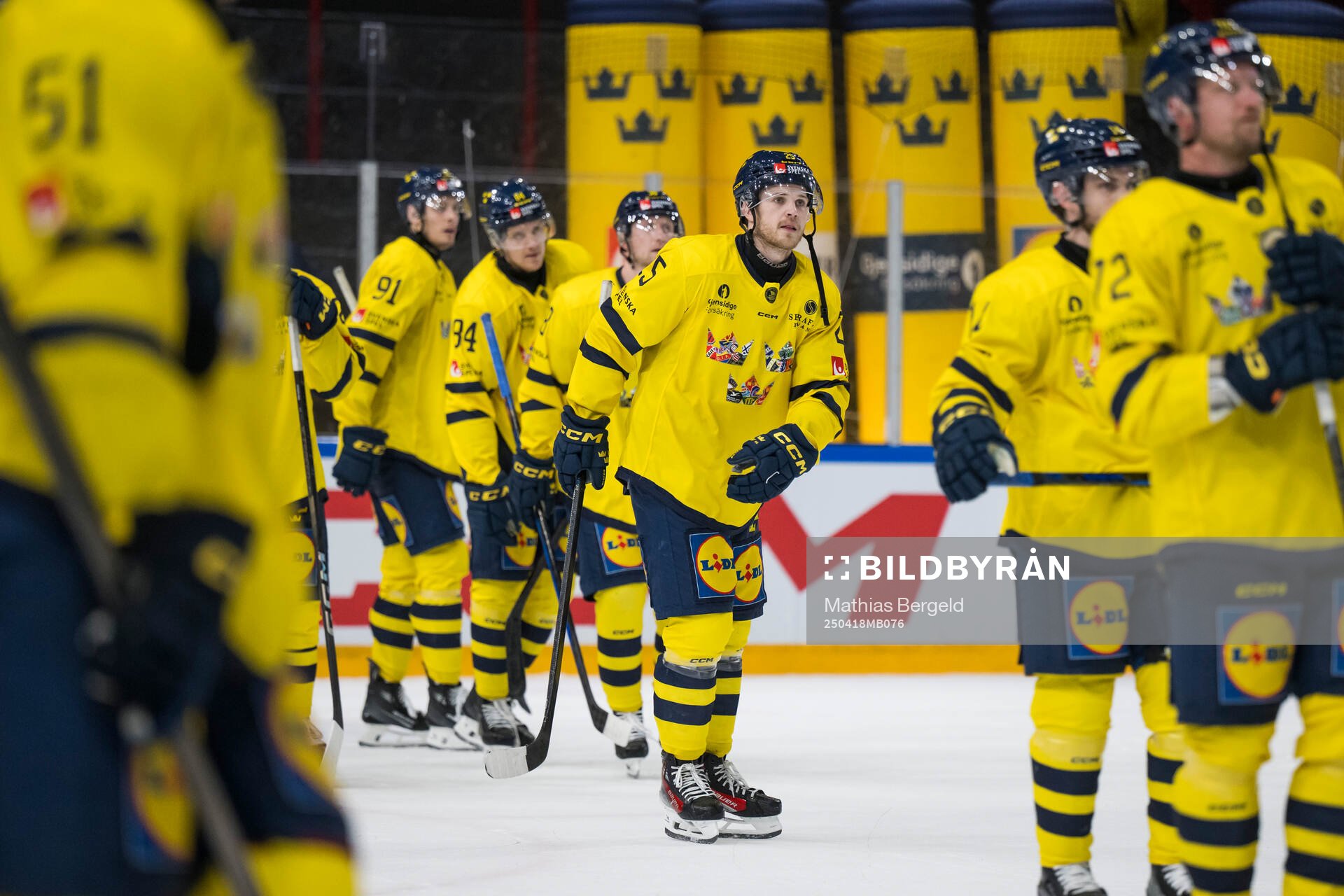 Linus Nässén of Sweden looks dejected