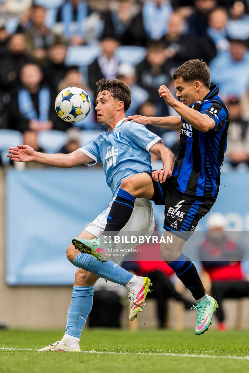 Malmö FFs Kenan Busuladzic och Sirius Leo Walta