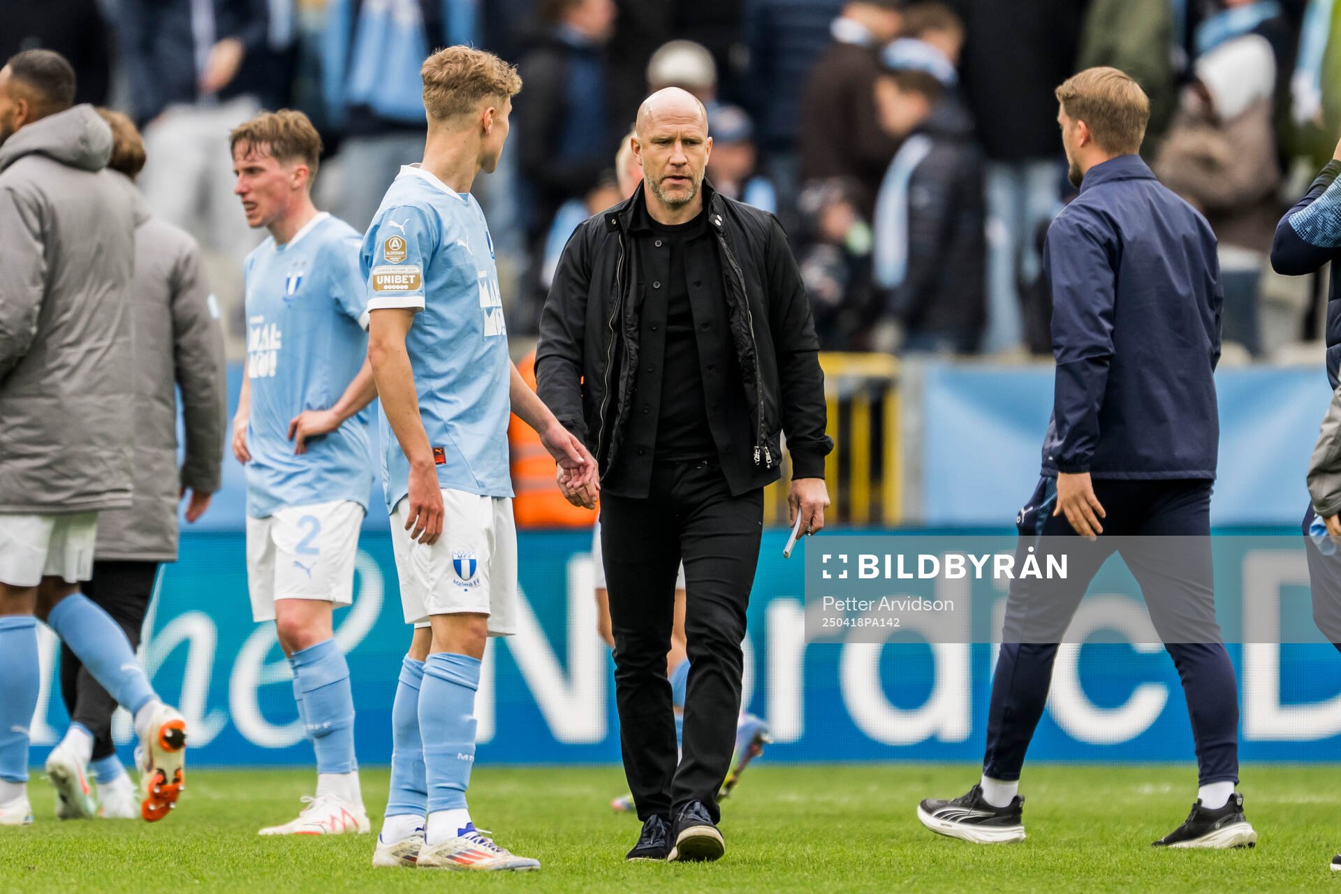 Malmö FFs tränare Henrik Rydström deppar